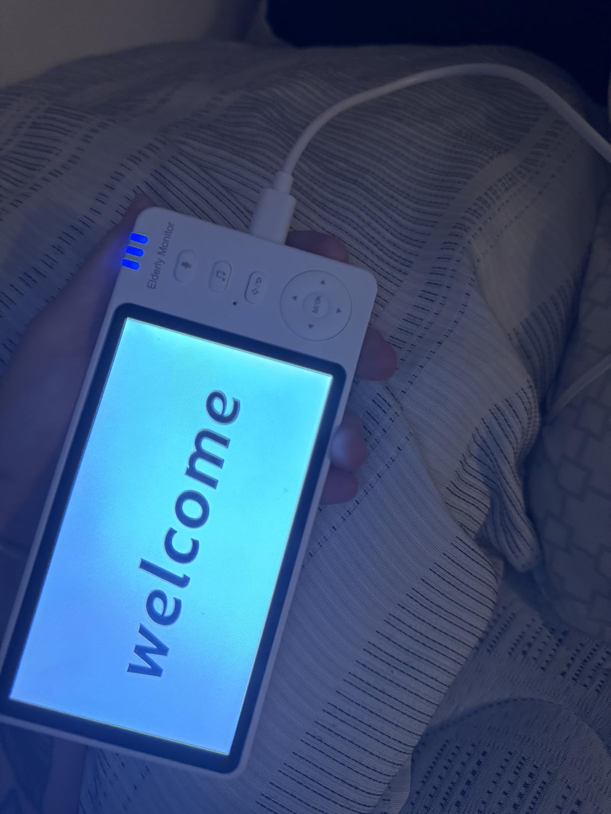 Elderly Monitor with Camera and Audio & Call Button, 2-Way Talk Room Monitors for Elderly, Med Reminder Temp Alert Baby Monitors for Elderly Care & Caregivers, PTZ Camera for Senior Monitoring/No WiFi customer photo 1