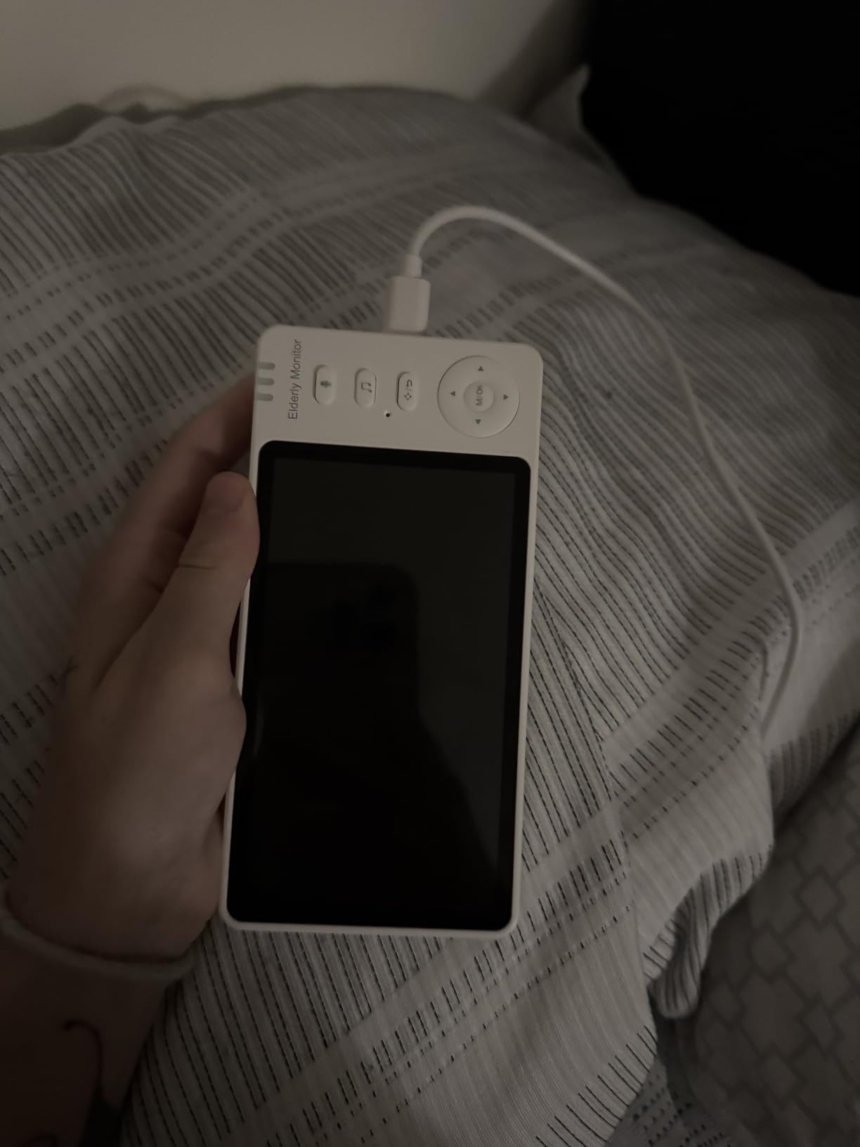 Elderly Monitor with Camera and Audio & Call Button, 2-Way Talk Room Monitors for Elderly, Med Reminder Temp Alert Baby Monitors for Elderly Care & Caregivers, PTZ Camera for Senior Monitoring/No WiFi customer photo 2