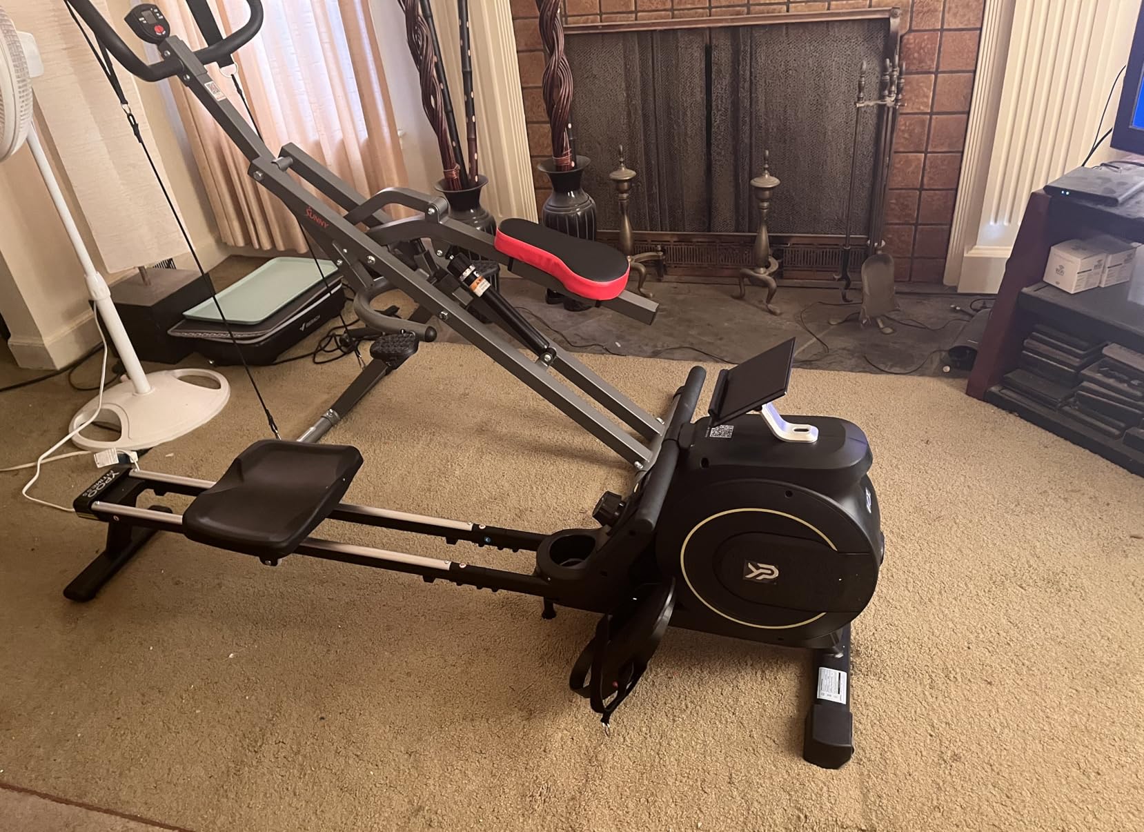 Rowing Machine for Home, 350 LB Capacity, 16-Level Silent Resistance, Magnetic Rowing Machines for Home Foldable, Full-Body Workout Compact Rowing Machine for Cardio & Strength with APP Support customer photo 1