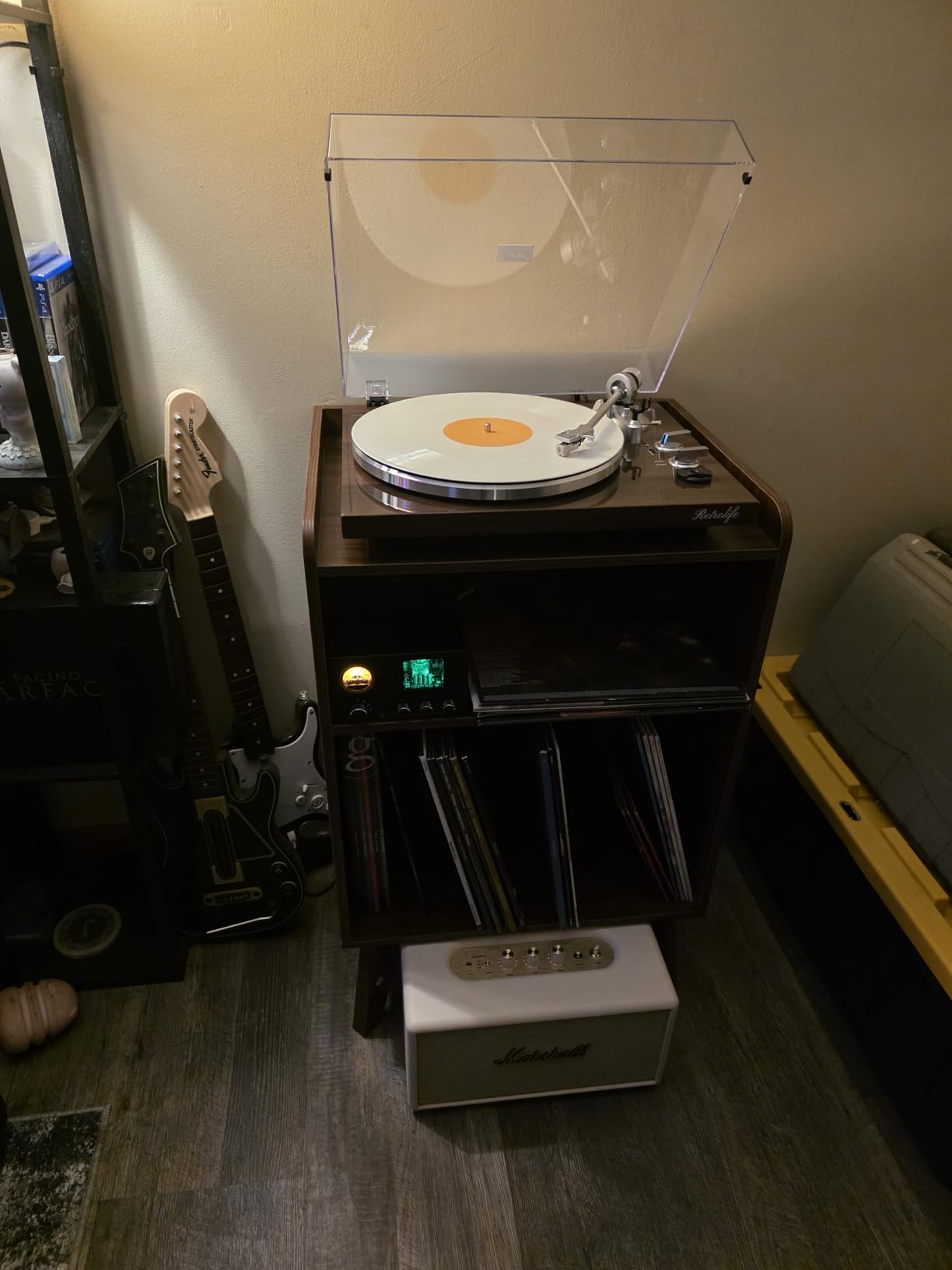 Douk Audio Vacuum Tube Preamp: Headphone Amp with VU Meter, 4-Way RCA Selector Switch Box, Preamplifier with Tone Control for Receivers, Amplifiers, Speakers, 16-600Ω Headphones (TUBE-T5C) customer photo 2