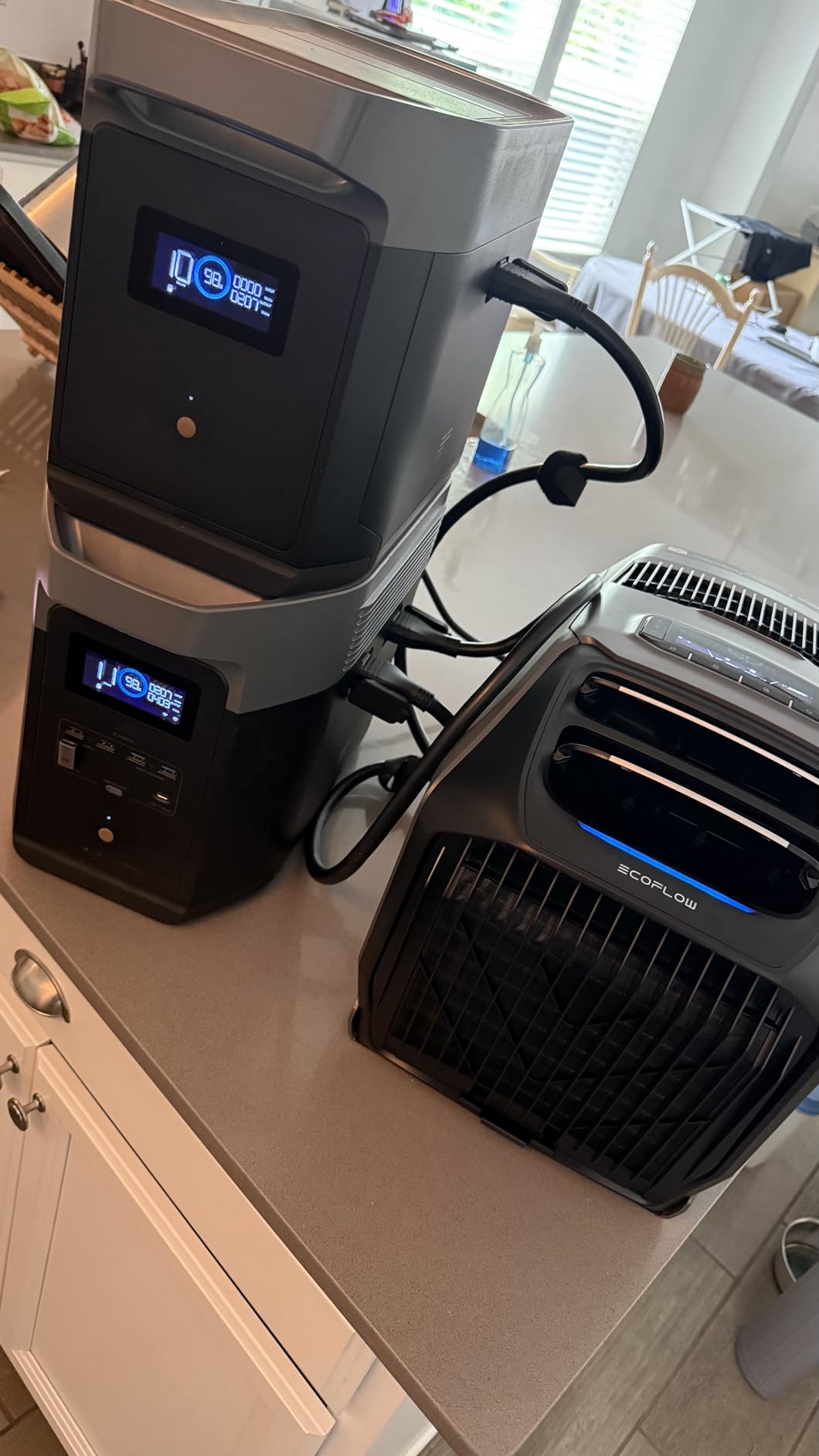 EF ECOFLOW WAVE 3 Portable Air Conditioner, 1800W/6100 BTU Cooling and 2000W/6800 BTU Heating, 1000W Fast Charging in 75 mins, 8H Wireless Running, APP Control, for Camping, Vanlife, RVs customer photo 1