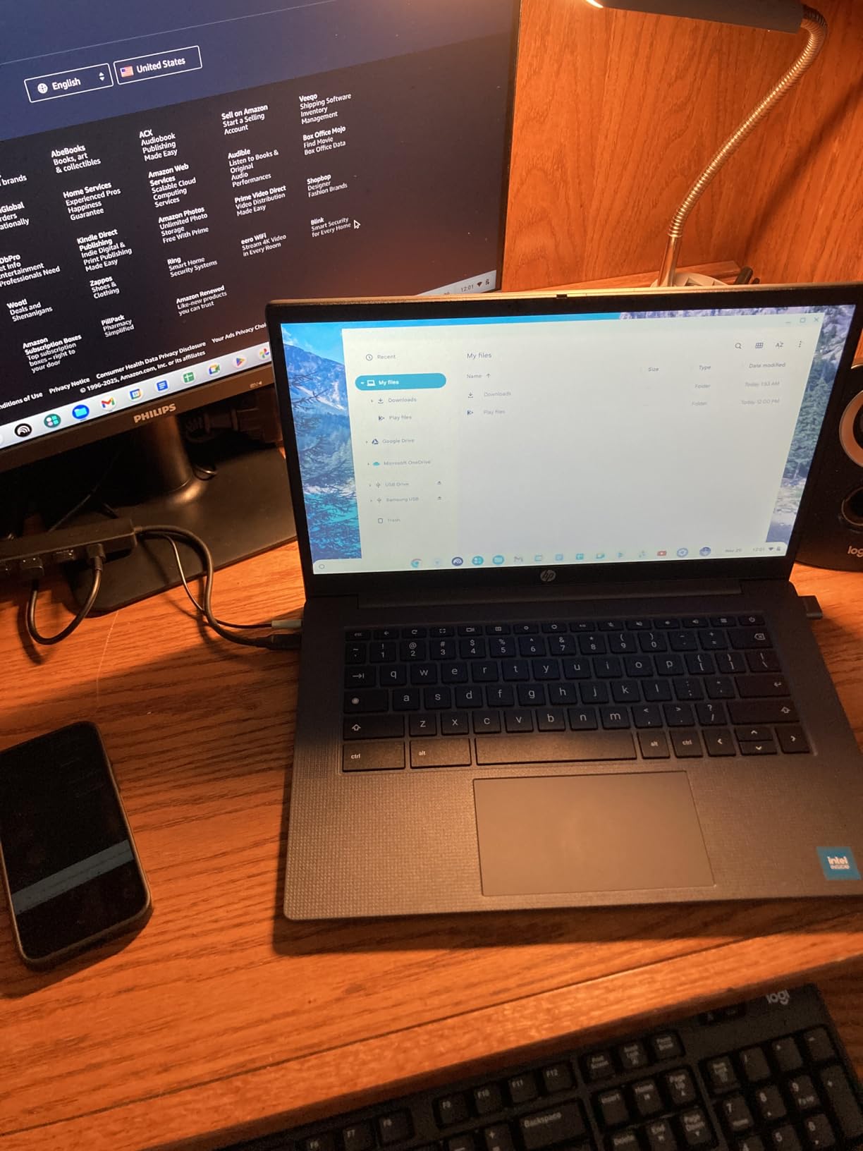 HP Chromebook 14 inch Laptop - HD Display, Intel Processor N100, 8GB RAM, 128GB UFS, UHD Graphics, Chrome OS, Chalkboard Gray customer photo 1