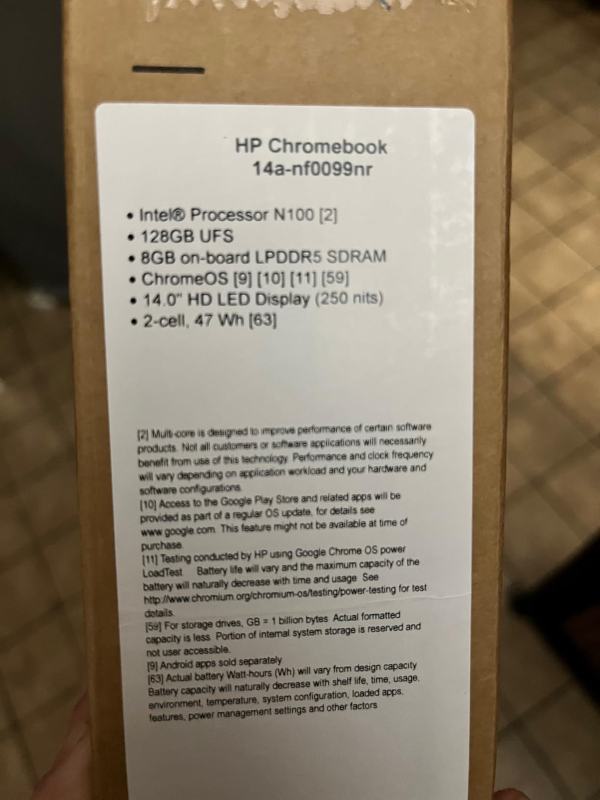 HP Chromebook 14 inch Laptop - HD Display, Intel Processor N100, 8GB RAM, 128GB UFS, UHD Graphics, Chrome OS, Chalkboard Gray customer photo 2