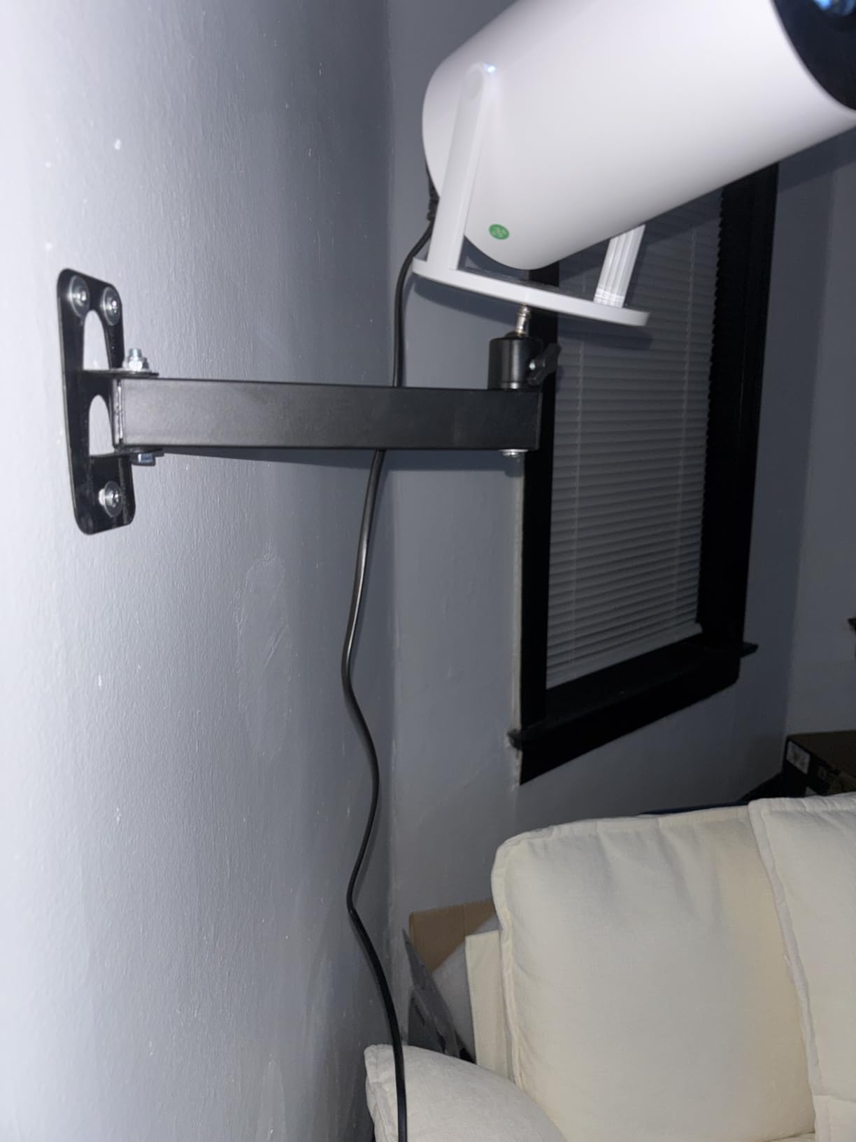 Projector Stand, Wall and Mini Ceiling Mount with 1/4-Inch Thread, 360-degree Rotation, Adjustable Tilt & Swivel, Foldable customer photo 2