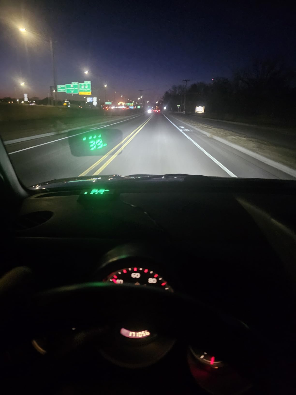 Heads up Display for Cars, Car HUD, Head up Display for Car, Digital GPS HUD Speedometer, USB Cable Plug and Play, Automatic Brightness Adjustment, Large Font Display (K1-White) customer photo 1