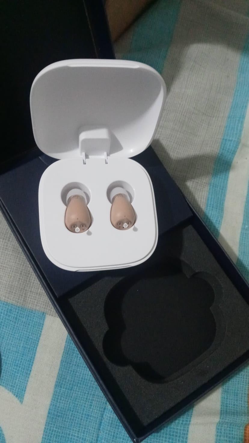 Audien Atom One OTC Hearing Aids - Wireless, Rechargeable, and Comfortable | Clear Sound in a Small, Discreet Design for Seniors & Adults with Hearing Loss customer photo 1