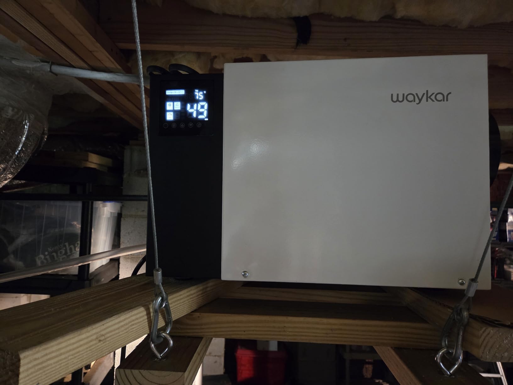 Waykar 125 Pint Crawl Space Dehumidifier with Drain Hose for Commercial, Basements, and Industry Water Damage Unit for Spaces up to 6500 Square Feet, Smart Humidity Control - 5-Year Quality Coverage customer photo 1