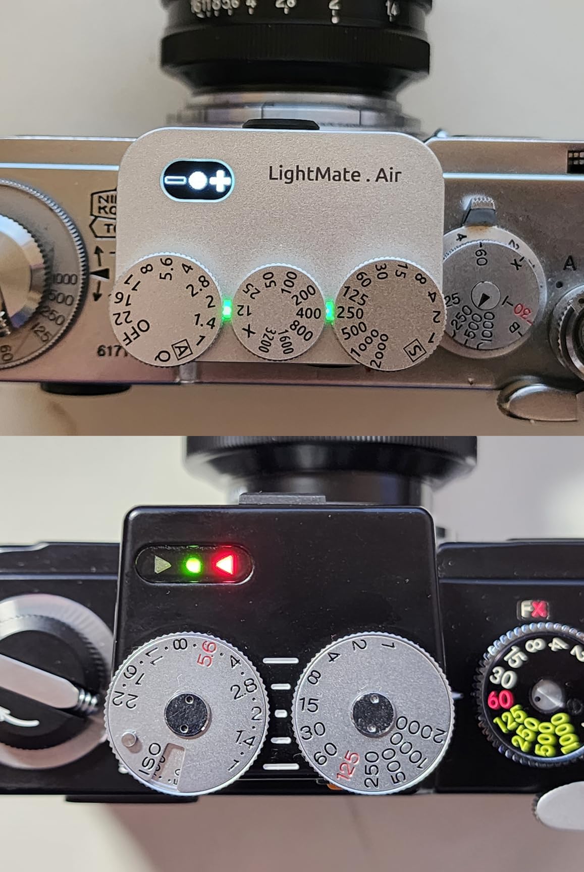 LightMate AirPro Light Meter Photography, 35°Wide-Angle Reflective Digital Exposure Meter, Rechargeable 20H Battery Life, 3 Dials Retro Exposure Indicator, for Leica & Other Film Cameras, Silver Metal customer photo 3