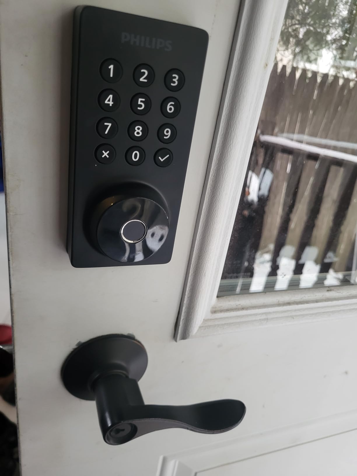 Philips Wi-Fi Door Lock, WiFi Smart Lock Keyless Entry Deadbolt for Front Door, Compatible with Alexa & Google Assistant, Remote Control, Built-in WiFi, APP Fingerprint Passcode Unlock, Auto Locking customer photo 1