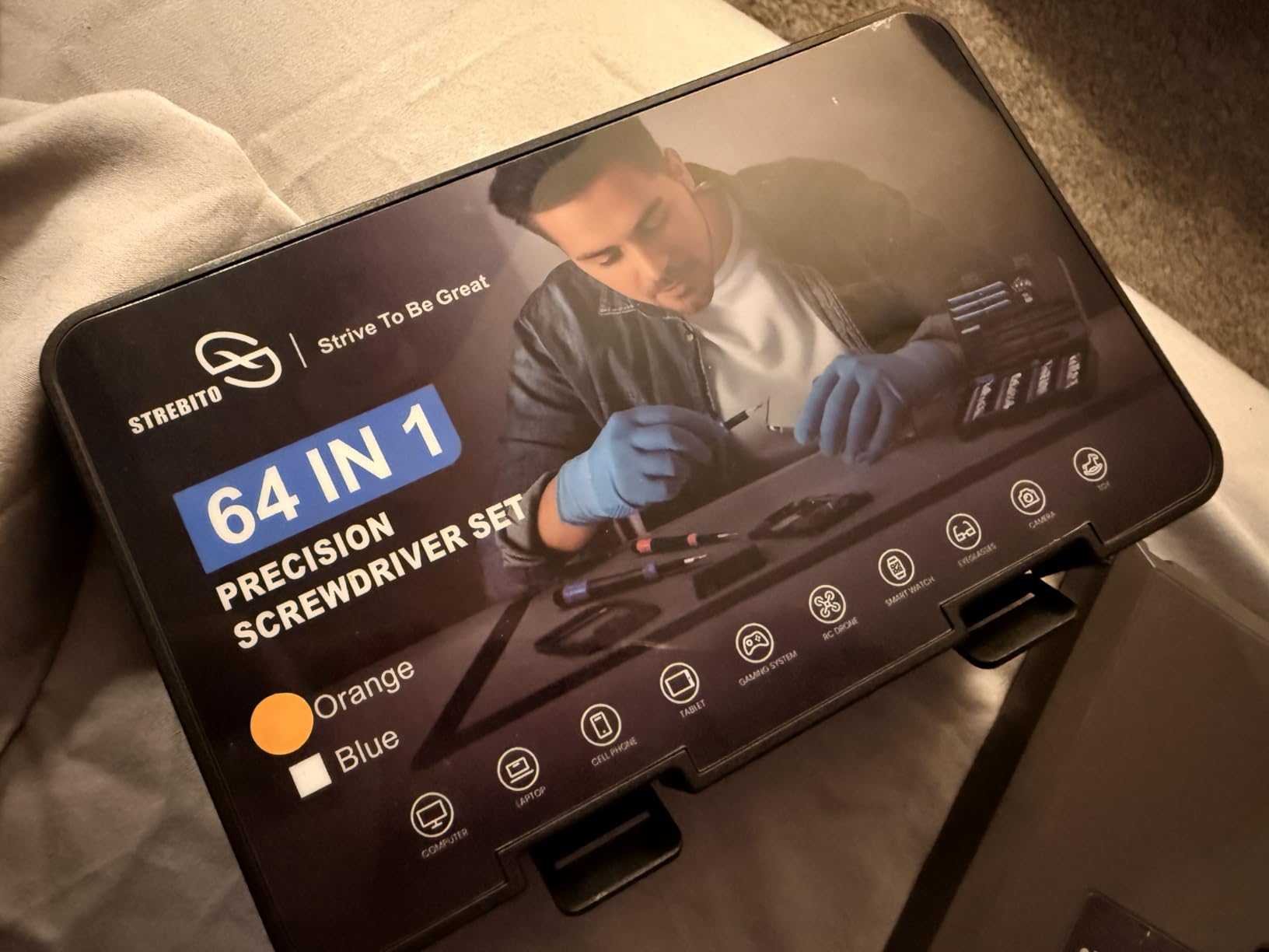 STREBITO Small Precision Screwdriver Set 64-piece with Torx, Triwing, Pentalobe, Electronics Repair Tool Kit for Computer, PC, Laptop, Macbook, Tablet, Phone, PS5, XBOX, Switch, Glass, Ring Doorbell customer photo 1