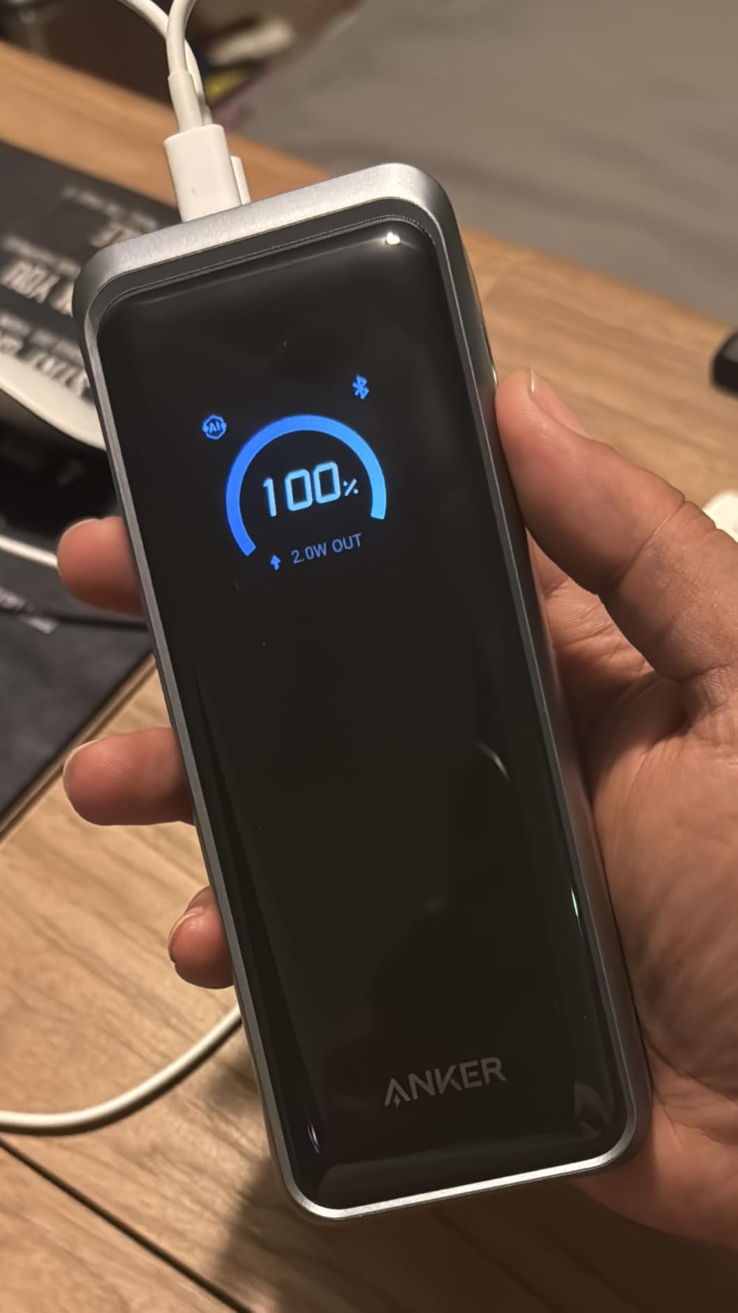 Anker Prime Power Bank, 26,250mAh 3-Port Portable Charger with 300W Max Output, Two-Way Charging, TSA-Approved, App Control, for MacBook, iPhone 17/16 Series, and More (Base Not Included) customer photo 1