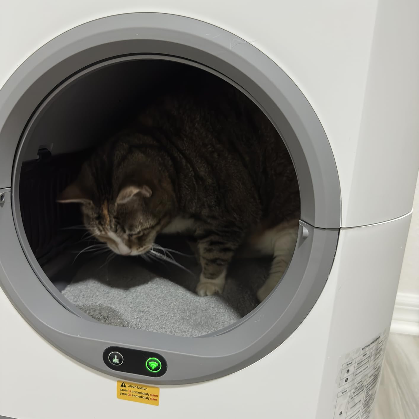 Automatic Litter Box, Self Cleaning Litter Box, Odor Control, 90L Large Capacity with APP Control and Safety Sensor, Ellenpent, for Multiple Cats, Large Cat, with 3 Rolls Garbage Bags customer photo 1