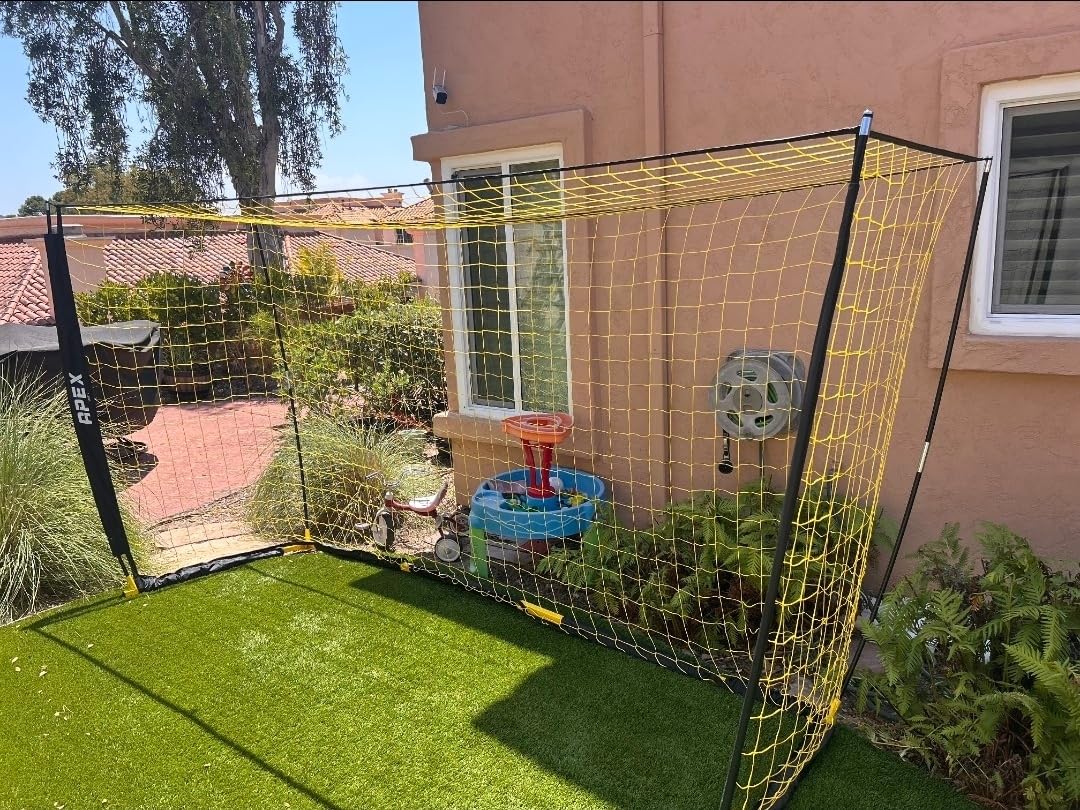 12x6 FT Soccer Goal with Precision Target - Portable Soccer Net with Removable 10-Hole Target, Portable Design, Quick Setup, Ground Stakes & Collapsible Frame for Indoor/Outdoor Training customer photo 1