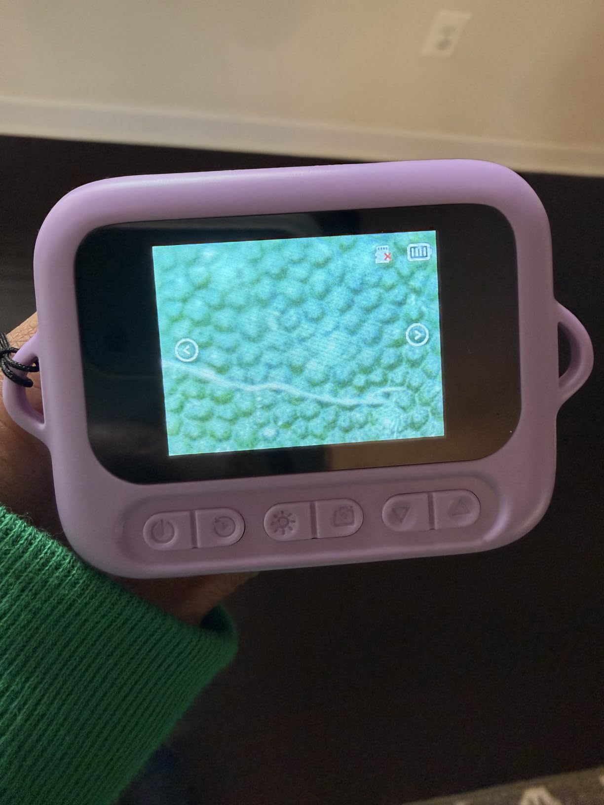 Microscope for Kids with 12 Slides, 100X-1000X 1080P Digital Handheld Kids Microscope, Mini Portable Pocket Miniscope Science Toys Gifts for 3+ 4 5 6 7 8 9 10 11 12 Year Old Boys Girls, Blue customer photo 2