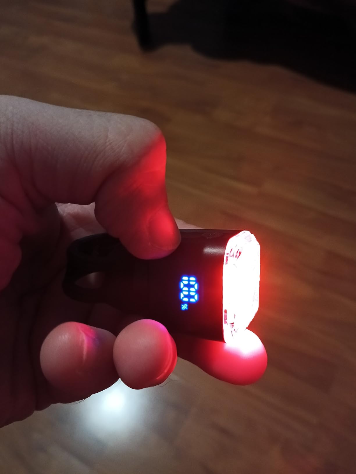 DARKBEAM Bike Tail Light with LED Display Screen, USB-C Rechargeable 6 Light Modes, IP55 Waterproof Bicycle Taillight for Night Riding, Super Bright Rear Bike Light for Road Mountain, Cycling customer photo 2