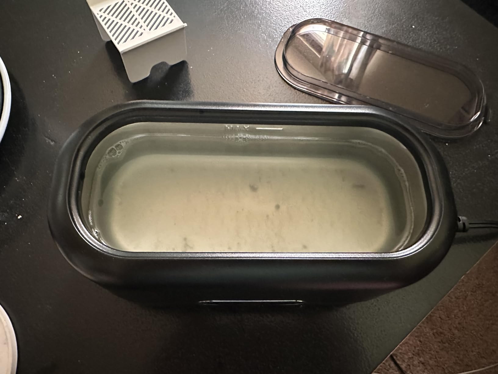 Ultrasonic Jewelry Cleaner, 48KHz Jewelry Ultrasonic Cleaner Machine for All Jewelry, Glasses, Rings, Retainers, Watch Strap, Dentures, 304 Stainless Steel 12oz Cleaning Pod - Black customer photo 1