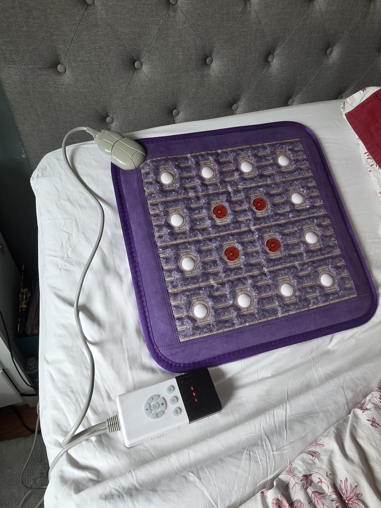 Biomat Infrared Mat | Crystal Mat for Therapy | Infrared Heating Mat | Red Light Therapy for Body | Hot Gemstone Therapy | Promotes for Muscle & Back Pain Relief | Sparkle Mat (Mini Size) customer photo 2