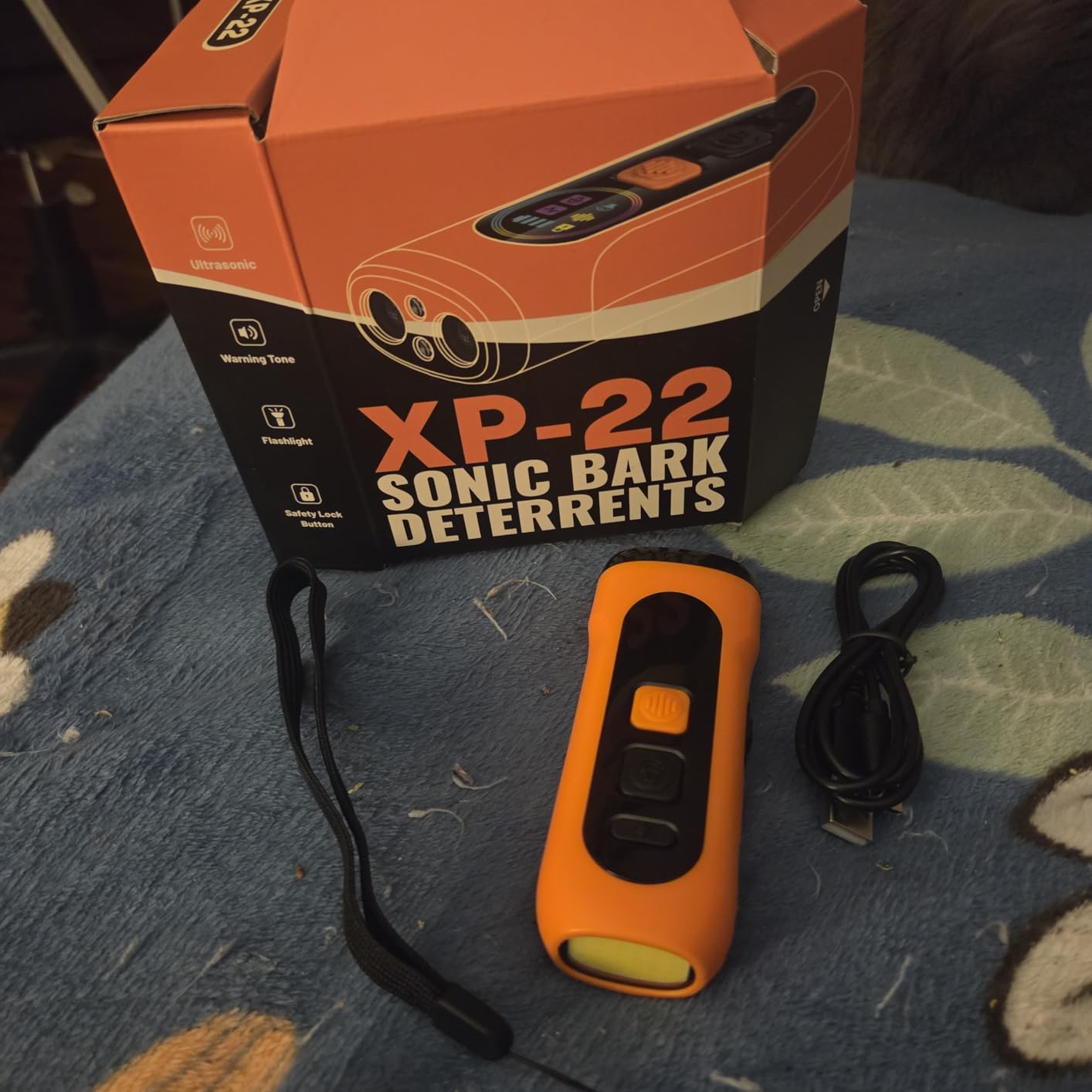 Dog Bark Deterrent Devices Anti Barking Device for Dogs Ultrasonic Bark Stopper Portable Dog Training Tool Indoor Outdoor Up to 50ft Correct Bad Behavior of Own or Neighbor's Dog (Orange) customer photo 1