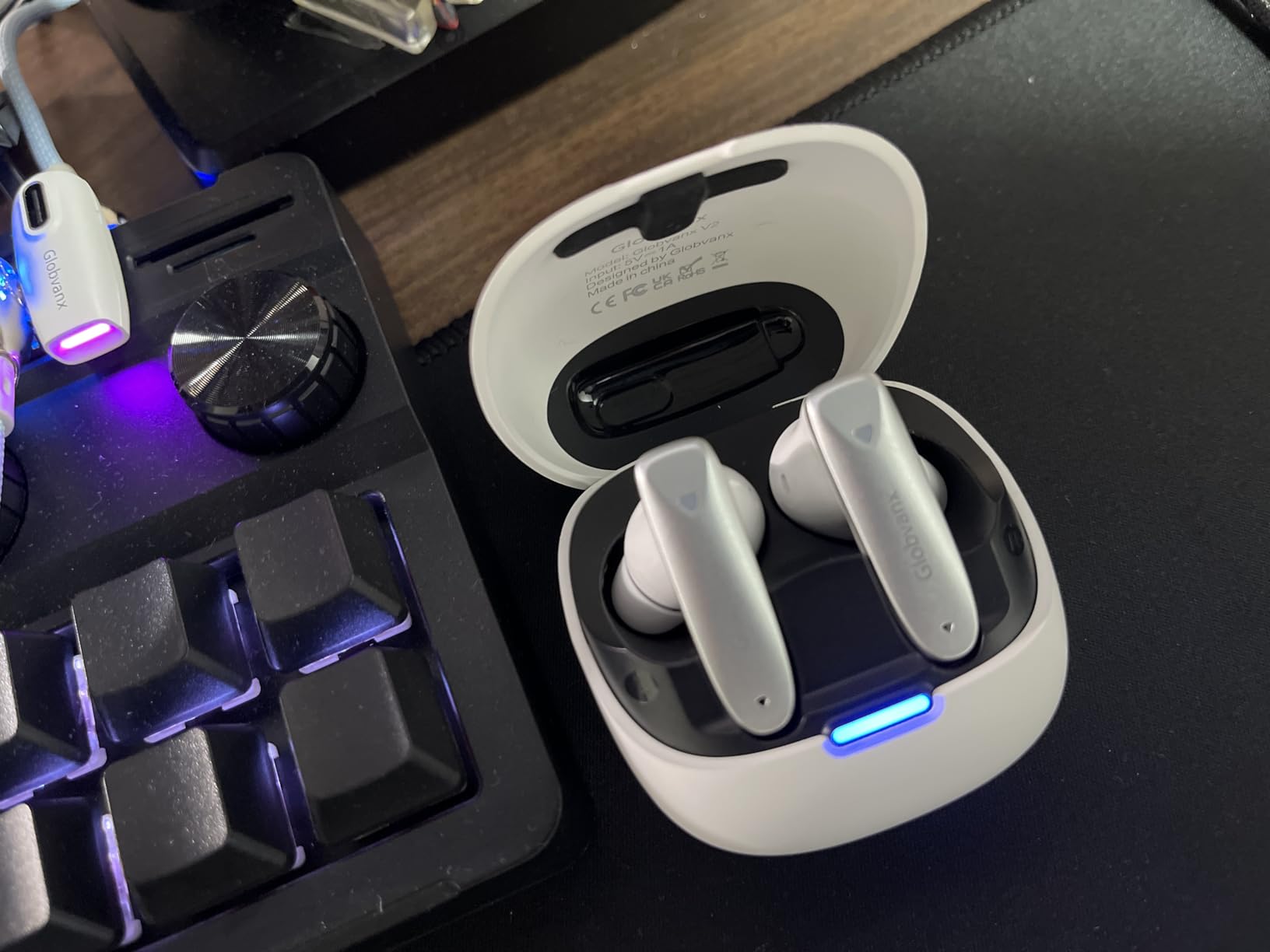 V2 Wireless Gaming Earbuds with 20ms Low Latency, 2.4GHz USB-C Dongle & Bluetooth 5.4 - Designed for Meta Quest 3S, Quest 3, Quest 2, PS5, PS4, PC, Switch, Steam Deck - Noise-Cancelling Mic customer photo 1