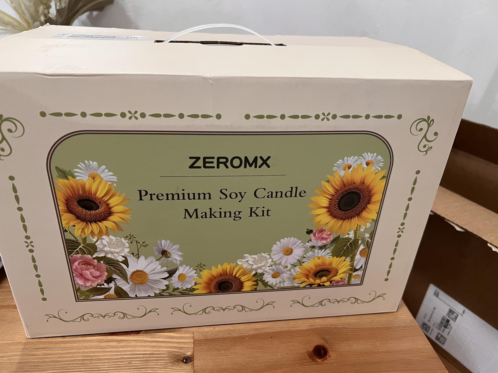 ZEROMX Candle Making Kit for Adults Beginners - 1200g Soy Wax, Digital Wax Melting Pot, Floral Candle Molds, Gift Boxes, Premium Candle Making Supplies, Complete DIY Set, Christmas Craft Gifts customer photo 2
