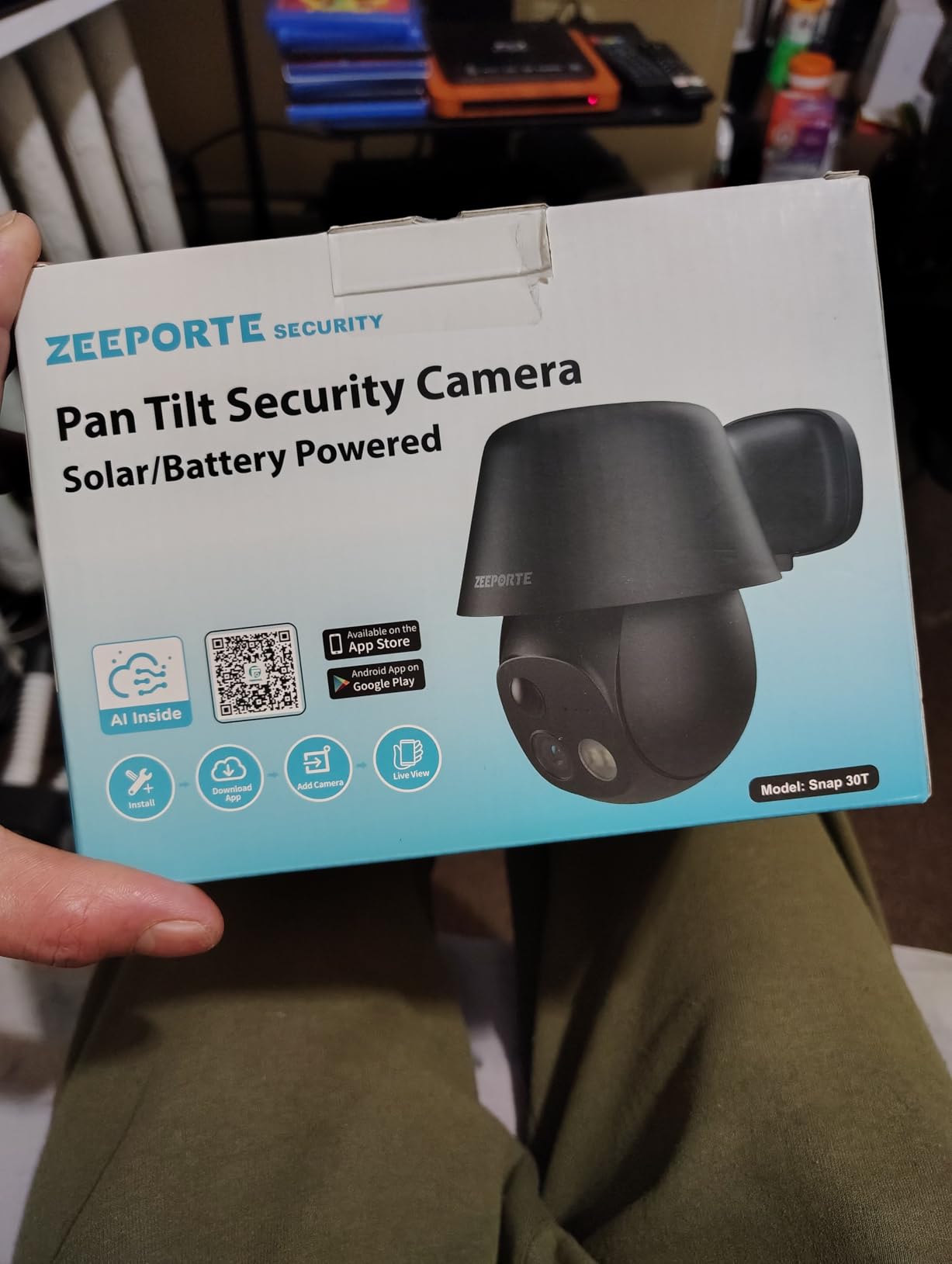 Solar Security Cameras Wireless Outdoor, 2K Pan/Tilt 360° View Solar/Battery Powered WiFi Cameras for Home Security with AI Motion Detection, Spotlight, 2-Way Audio, Siren, IP65, SD/Cloud Storage customer photo 1