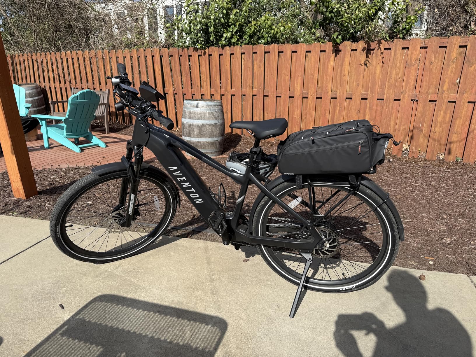 JXFUKAL Bike Bags for Bicycle Rear rack, 13L Supportive Bike Rack Bag Built-in Rigid side & Base Panel customer photo 1