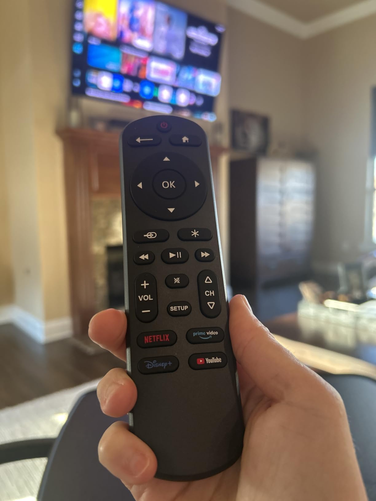 UltraPro OneTouch Universal Remote Control for Samsung TV, LG Universal Remote Control for Smart TV, Roku Remote Replacement, Vizio, Sony, Backlit, Black, 83758 customer photo 2