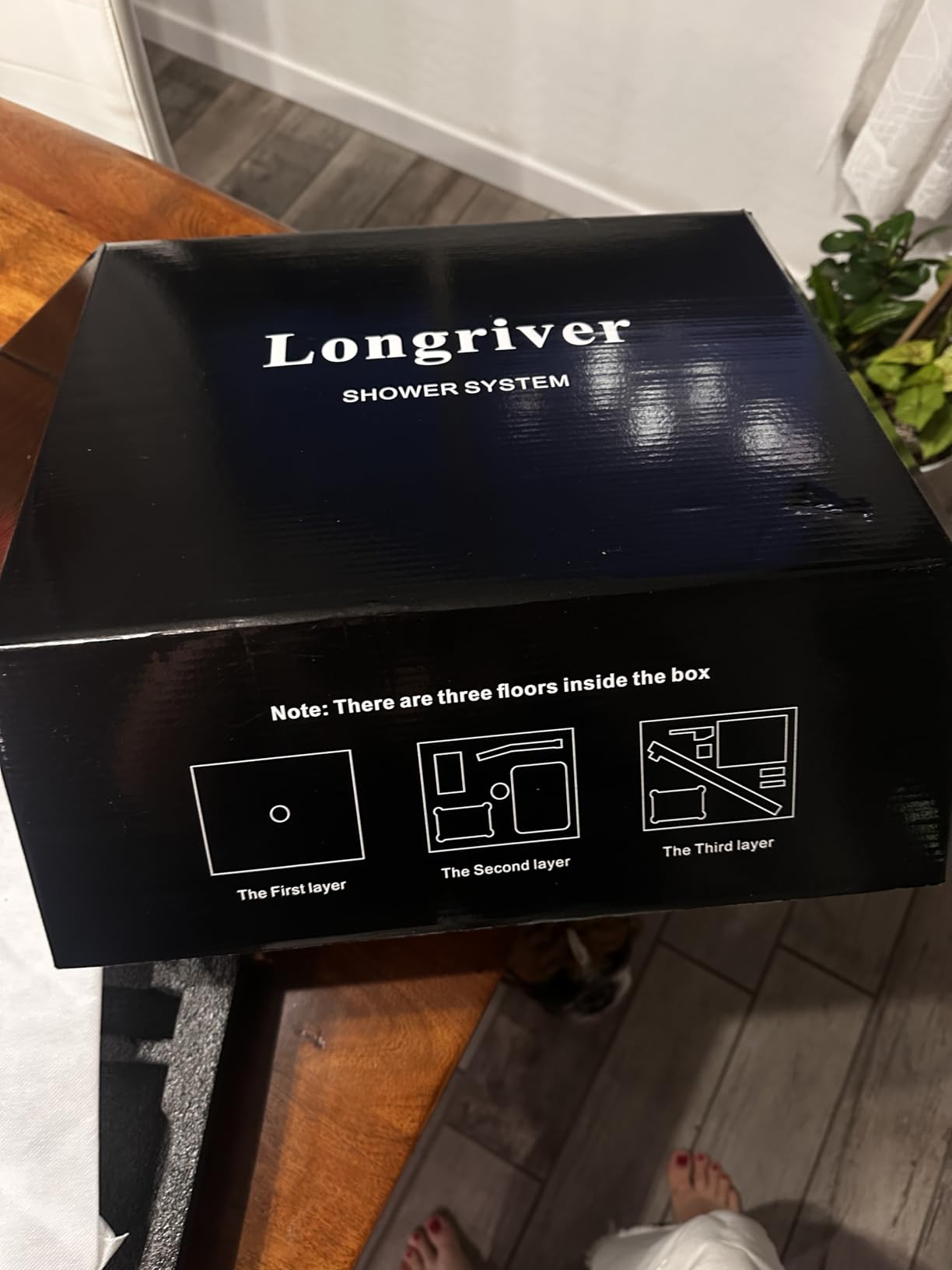 Push Button Diverter Shower Faucet Set, Hydro Power Temperature Display, Shower System 10 Inch Shower Head with Handheld Spray, Wall Mounted Shower Fixtures with Shower Valve and Trim Kit, Matte Black customer photo 2