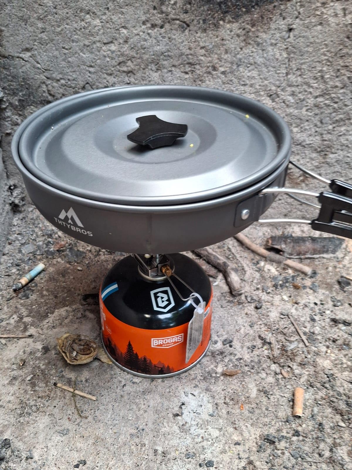 27pcs Camping Cookware Mess Kit for 2-4 People, Portable Cookware Set with Kettle, Pots & Pans, Stainless Steel Utensils, Plates, Dishware for Backpacking, Picnic, Outdoor Adventures customer photo 2