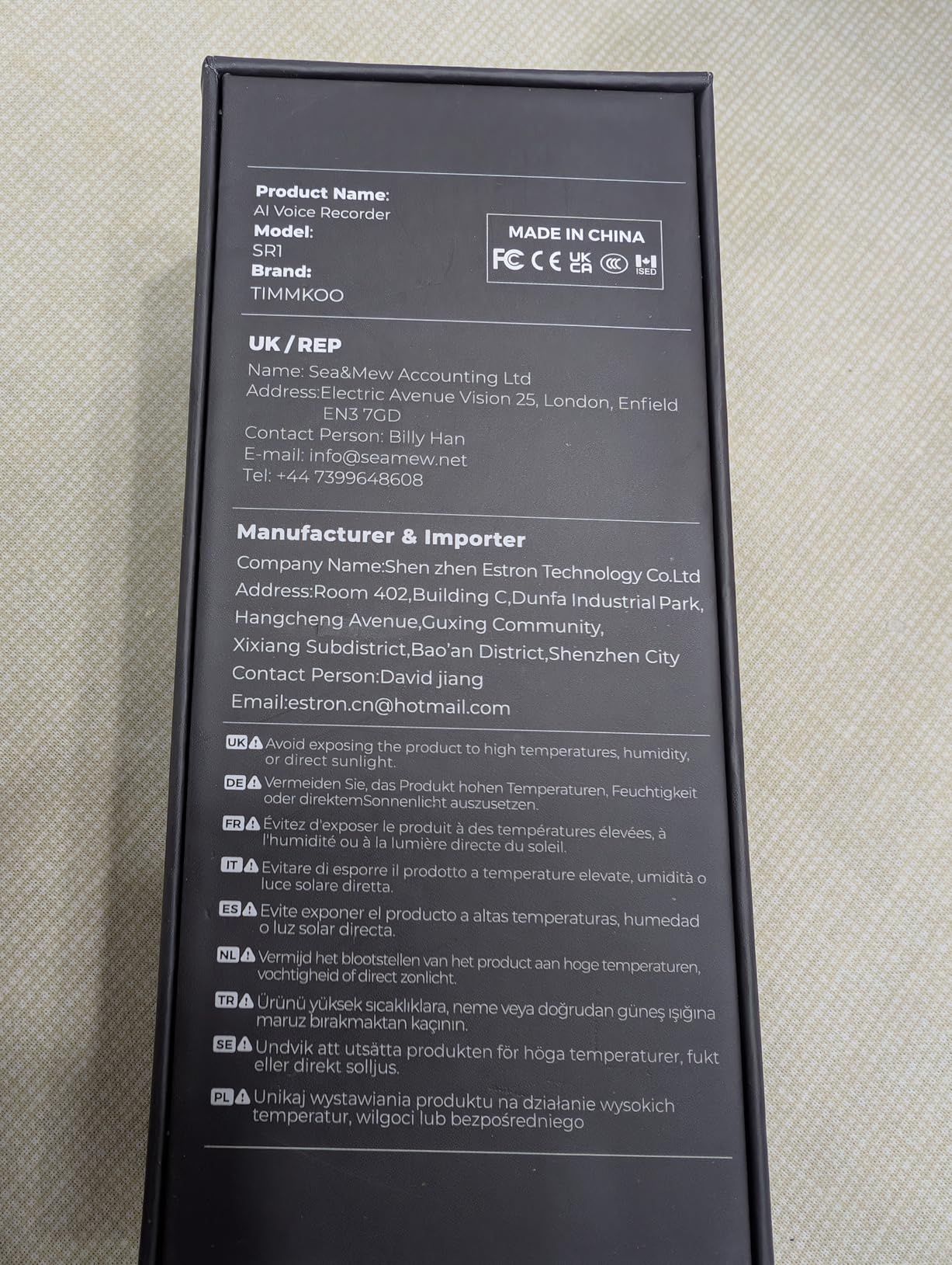 136GB AI Voice Recorder, TIMMKOO Digital Voice Recorder with Playback, Offline Transcribe and Online Summarize/Mindmap/Translation Base on AI Technology, Voice Activated Audio Recorder (Black) customer photo 2