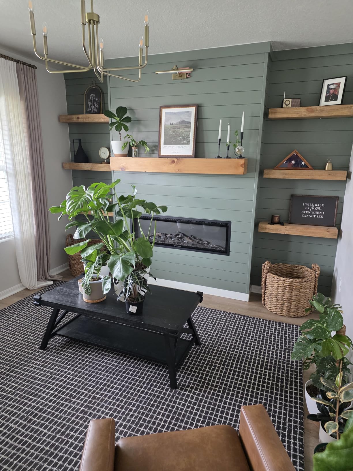 Westinghouse 60 Inch Electric Fireplace Heater, Compatible with Alexa & Google Home, Wall Mount or in-Wall Recessed Fireplace Insert, 24 Hour Timer, Color Changing Flames, 750W/1500W Indoor Heater customer photo 1