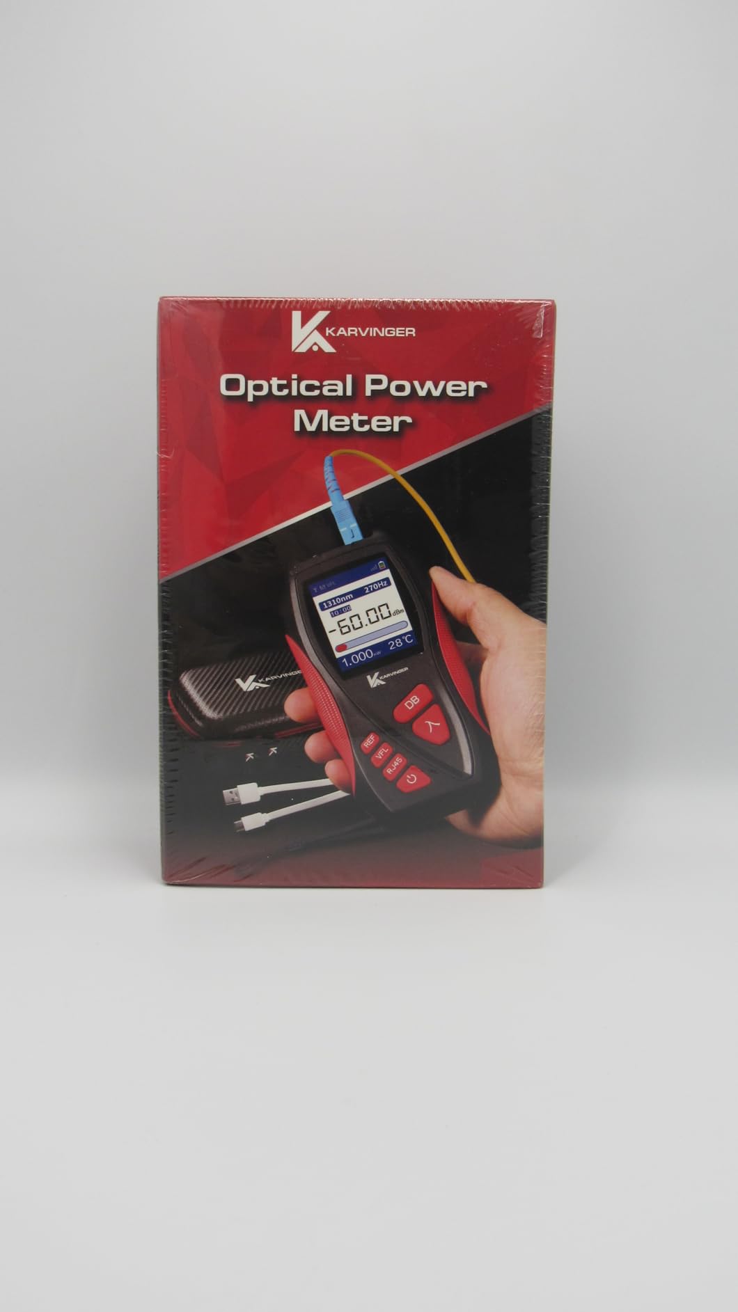 Optical Power Meter - 4-in-1 Fiber Optic Tool with VFL, RJ45 Tester & LED Light - Rechargeable Fiber Light Meter for 800-1700nm Signal Testing - Network Maintenance Device customer photo 2