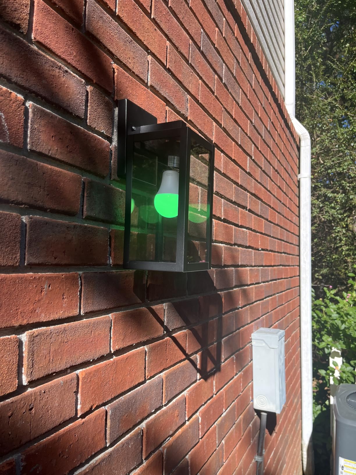 Outdoor Wall Light with Smart Bulb Exterior Lighting Fixtures Waterproof Porch Lights Outdoor Anti-Rust Wall Lantern with Clear Glass Outside Lights for House Front Door Sconce Light customer photo 2