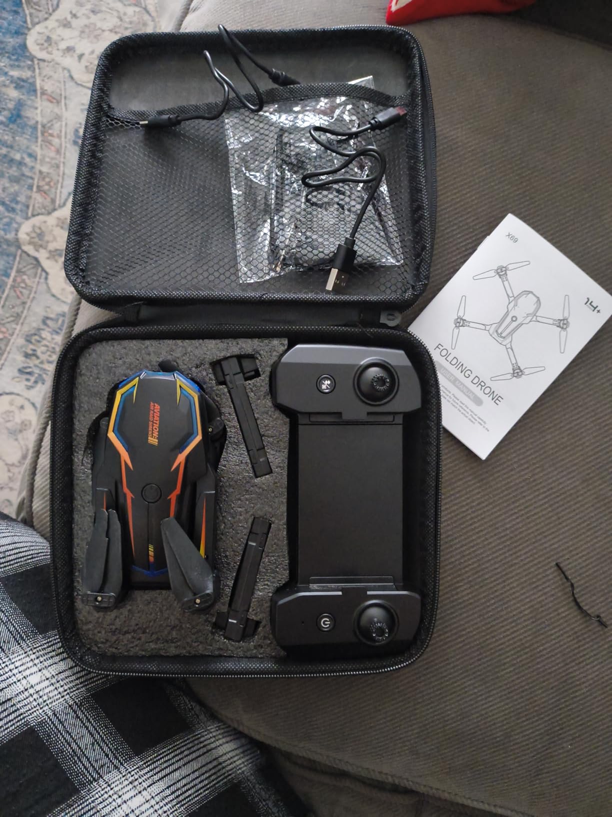 Drone with Camera for Adults, 2K HD FPV Drones with Upgrade Altitude Hold, One-Key Take Off/Landing, Speed Adjustment, Headless Mode, 2 Batteries, Toys Gifts for Teen Boys Girls, Beginner customer photo 2