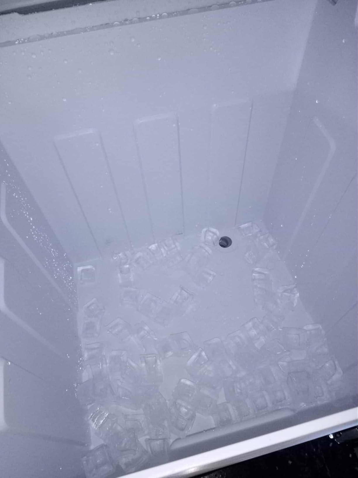 Under Counter Ice Maker with Drain Pump, 80Lbs/Day, 24Lbs Storage, Auto Clean, 24H Timer, Built-in Freestanding Ice Machine for Home, Bar, Cafe (Commercial Grade) customer photo 1