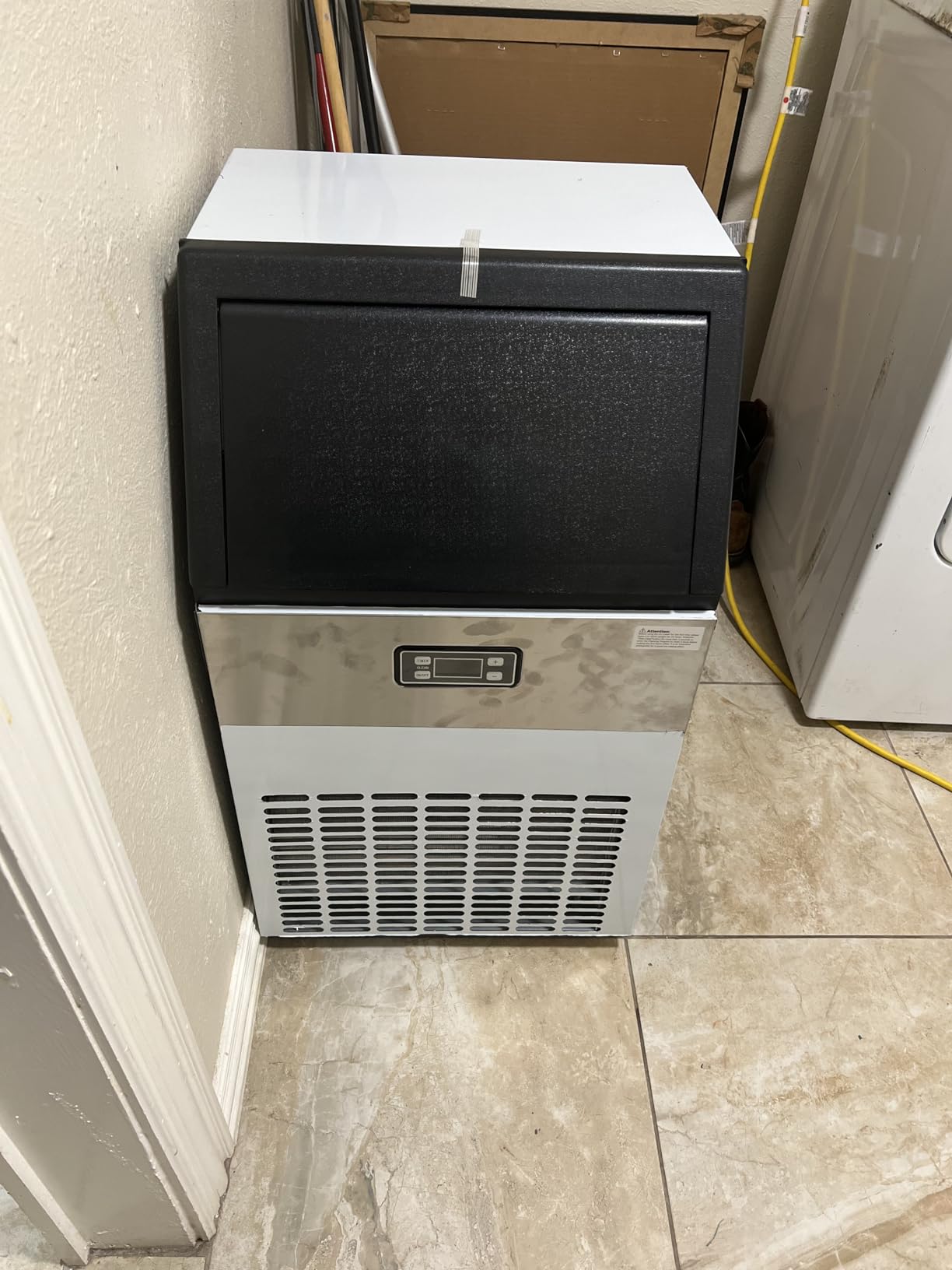 Under Counter Ice Maker with Drain Pump, 80Lbs/Day, 24Lbs Storage, Auto Clean, 24H Timer, Built-in Freestanding Ice Machine for Home, Bar, Cafe (Commercial Grade) customer photo 2