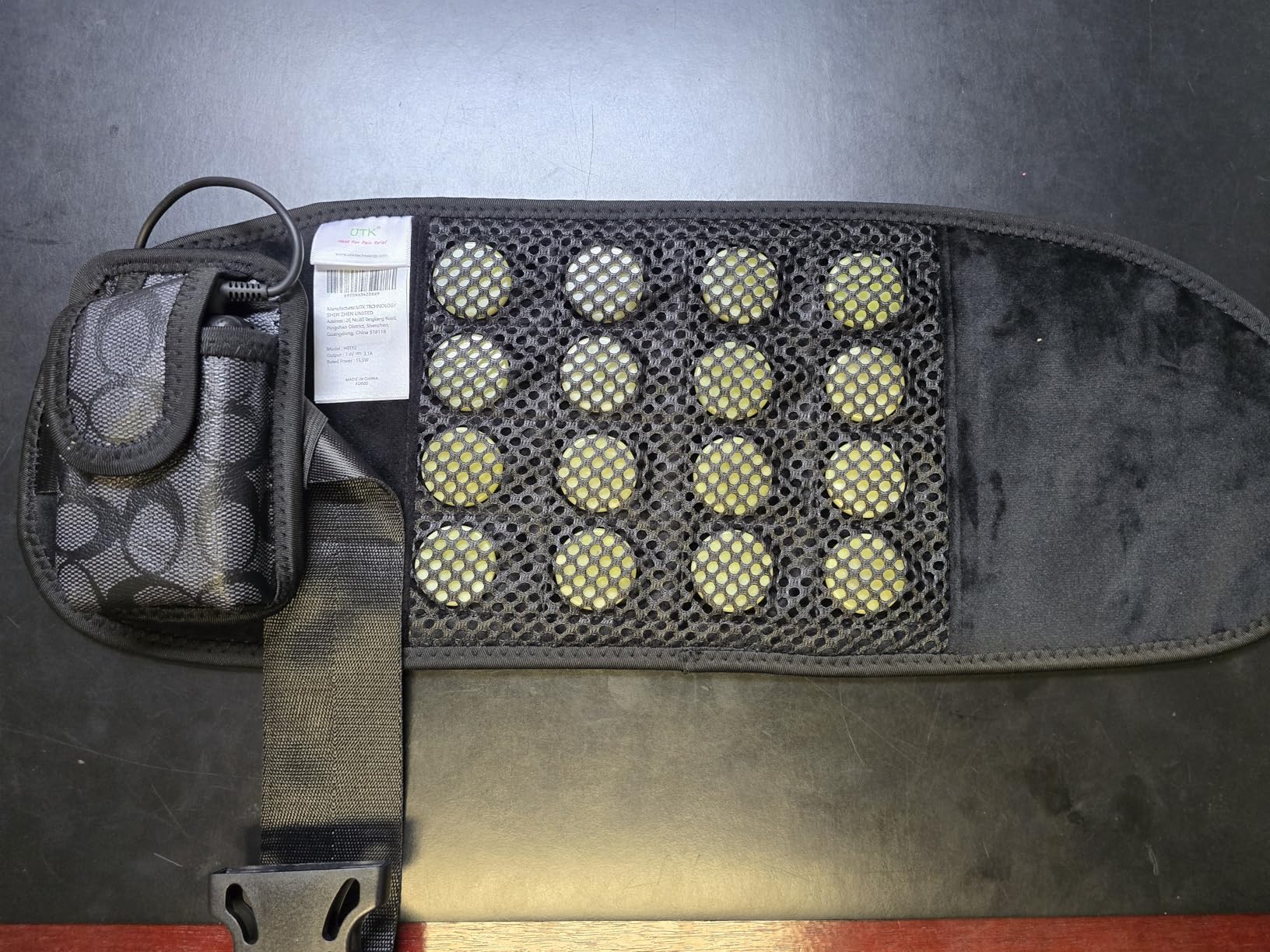 UTK Cordless Heating Pad for Back Pain Relief, Portable Far Infrared Heating Pads for Lower Back and Abdomen, Gift for Women Men, Hot to 149°F, 3 Heat, 16 Natural Jade, 2H Auto-Off customer photo 2