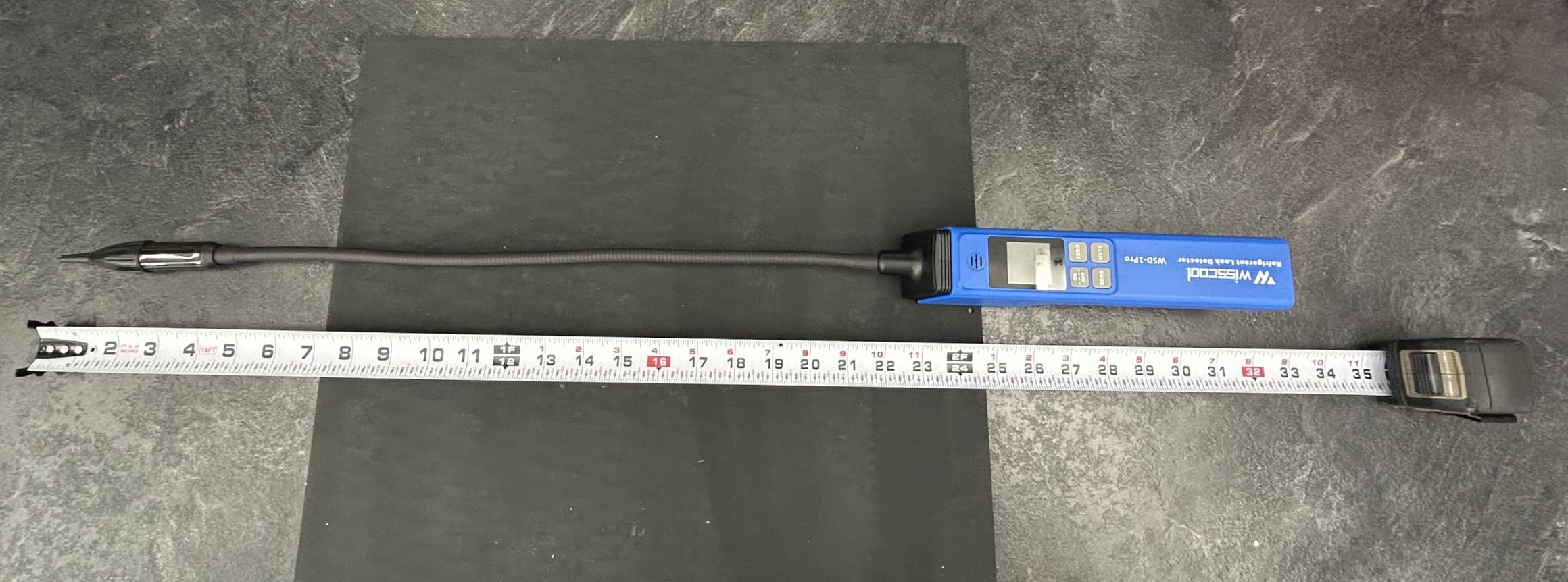 HVAC Leak Detector for Halogen Gas Leakage, Air Condition Freon Detector Leakage Refrigerant Tester with Alarm HVAC R22 R410A R134A R1234yf (Numerical LCD) customer photo 2