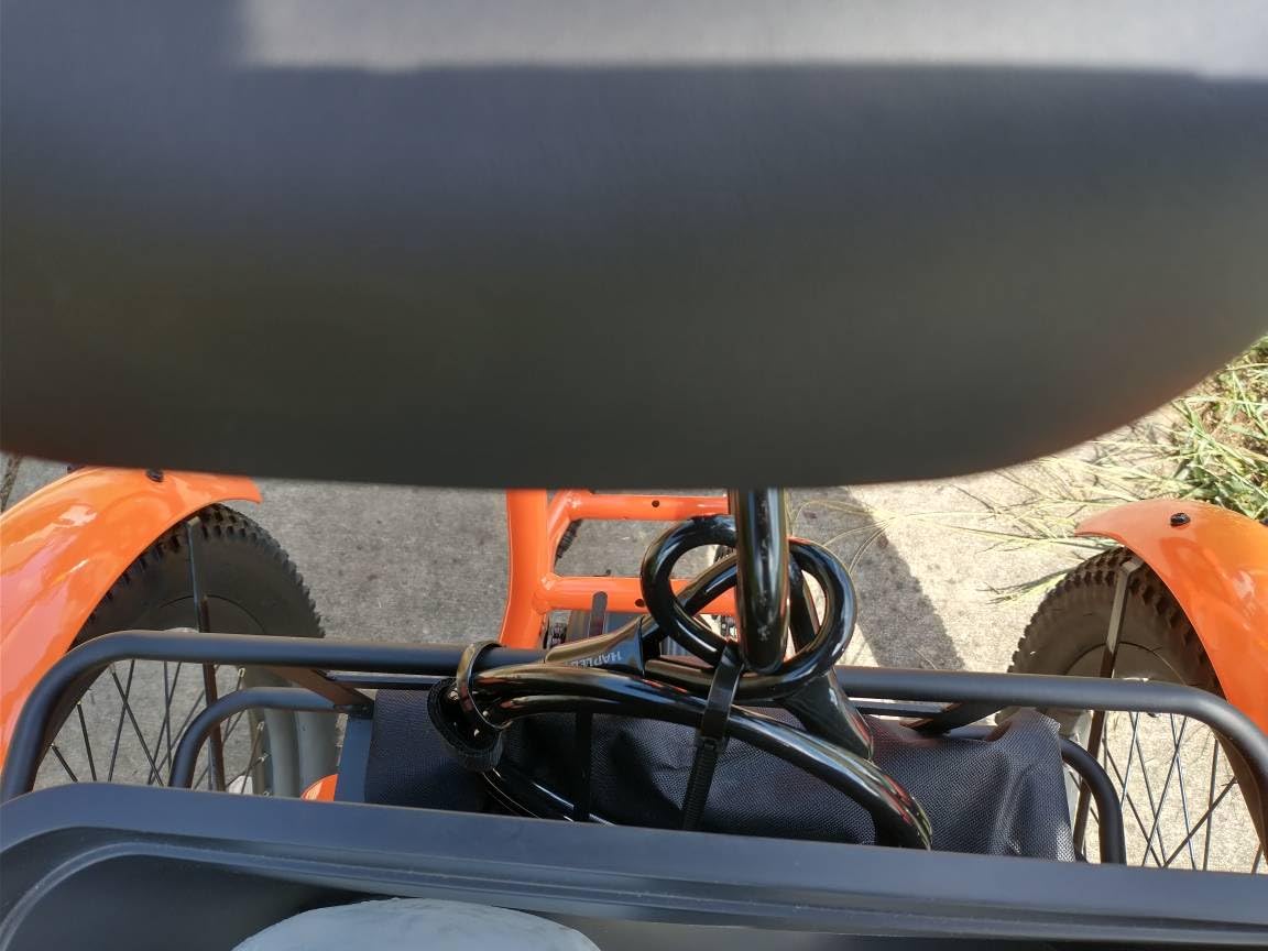 Hapleby Premium Bike Lock Set with 2 Keys, Bike U-Lock with 6 Feet Thickened Solid Steel Cable and Mounting Bracket customer photo 2