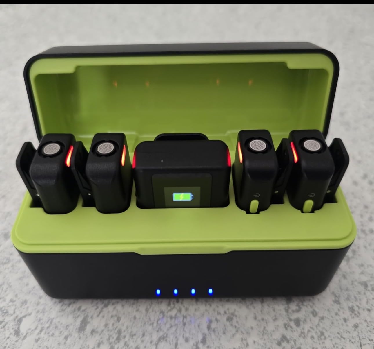 FULAIM X6 Pro Wireless Lavalier Microphones with 4 Transmitter with Charging Case for iPhone, iPad, Android, Camera, Lapel Mic with 48KHz 24Bit, Noise Cancellation for Video Recording, Vlog customer photo 1