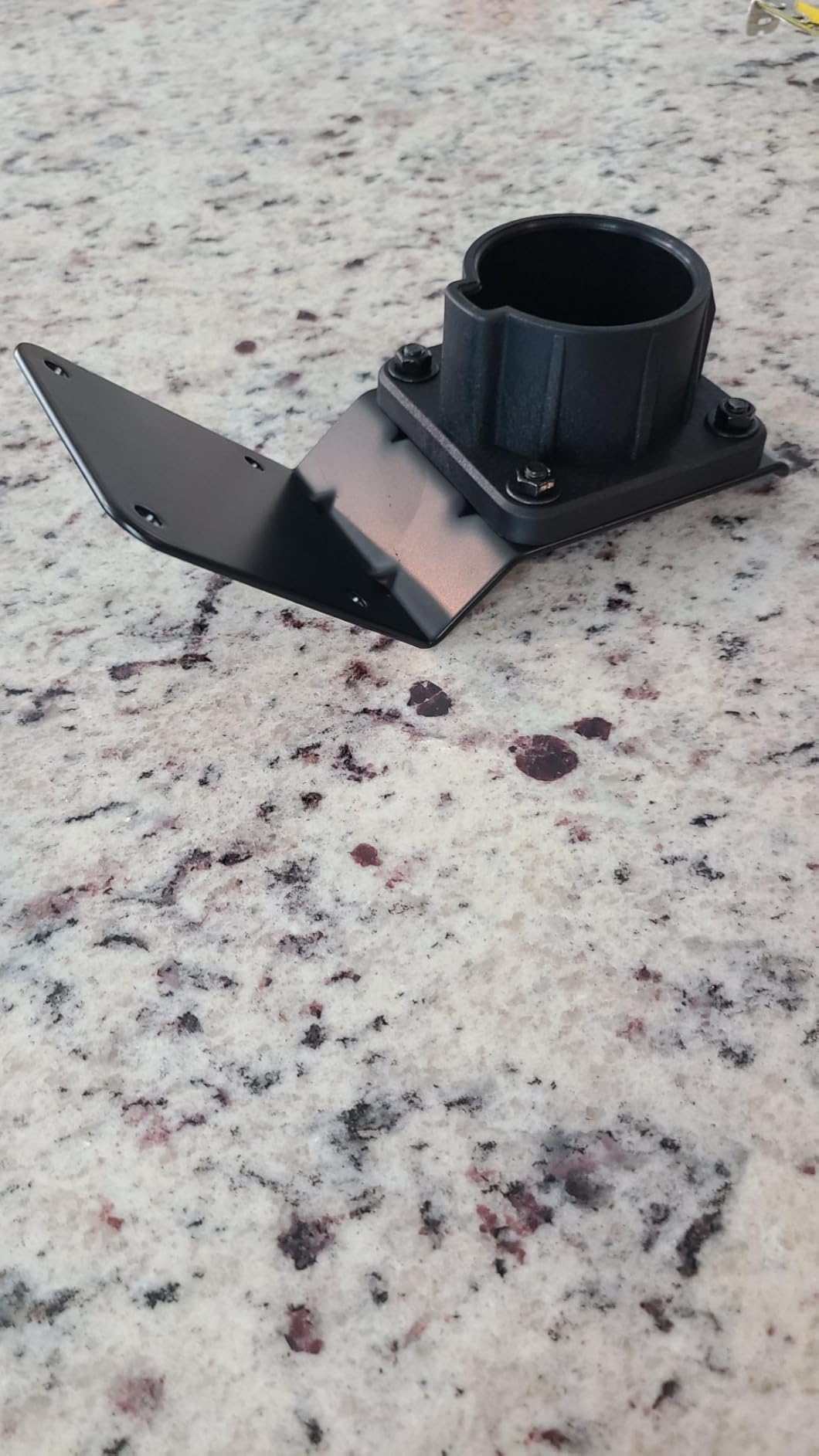 Anina EV Charger Holder for SAE J1772, Space Saving Downward Angle Design, Wall Mount Electric Vehicle Charging Cable Hanger for Portable Electric Car Charger customer photo 2