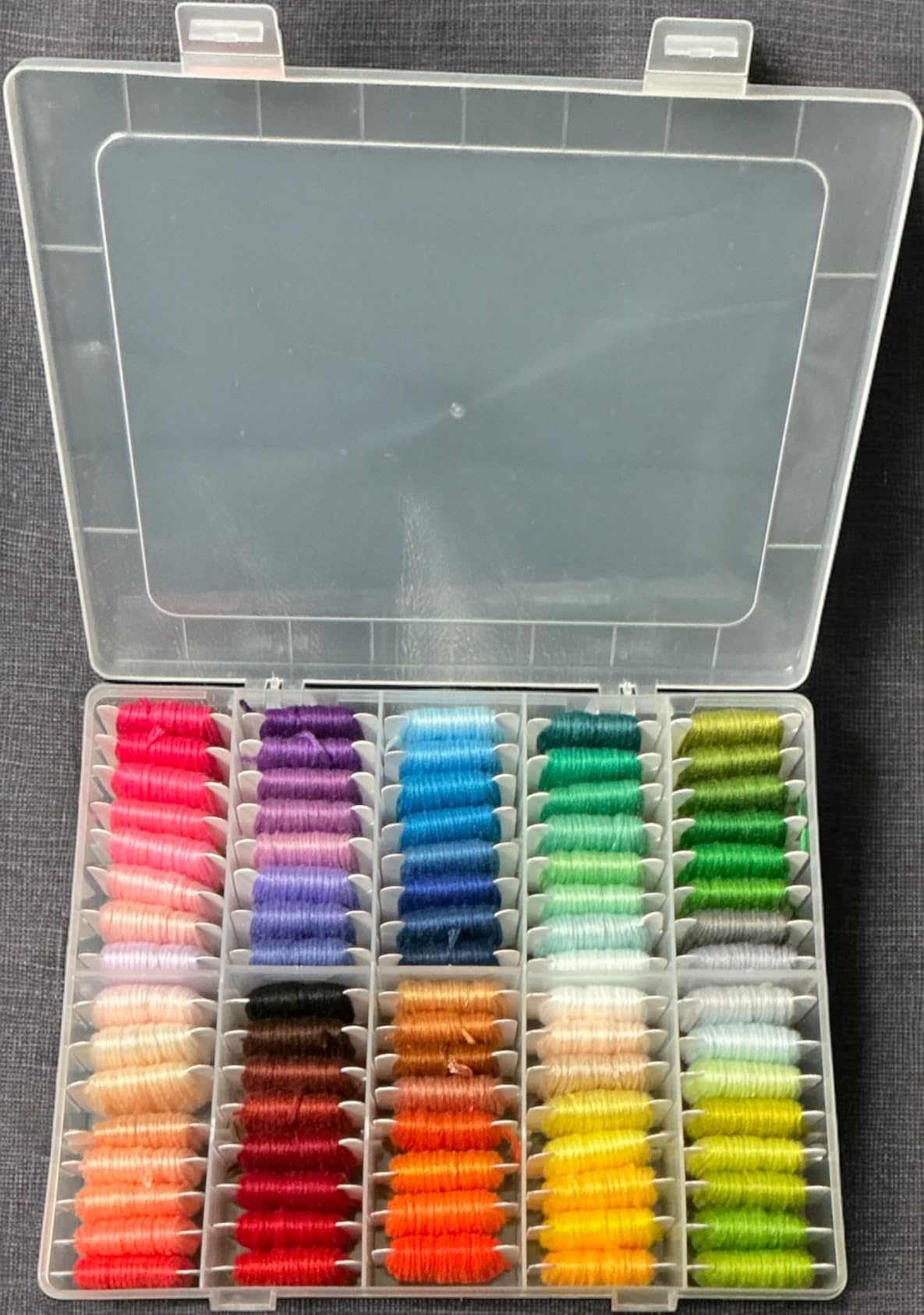 Friendship Bracelet String Kit String Bracelet Making Kit with 80 Skeins Embroidery Floss Cross Stitch Thread with Storage Box customer photo 2