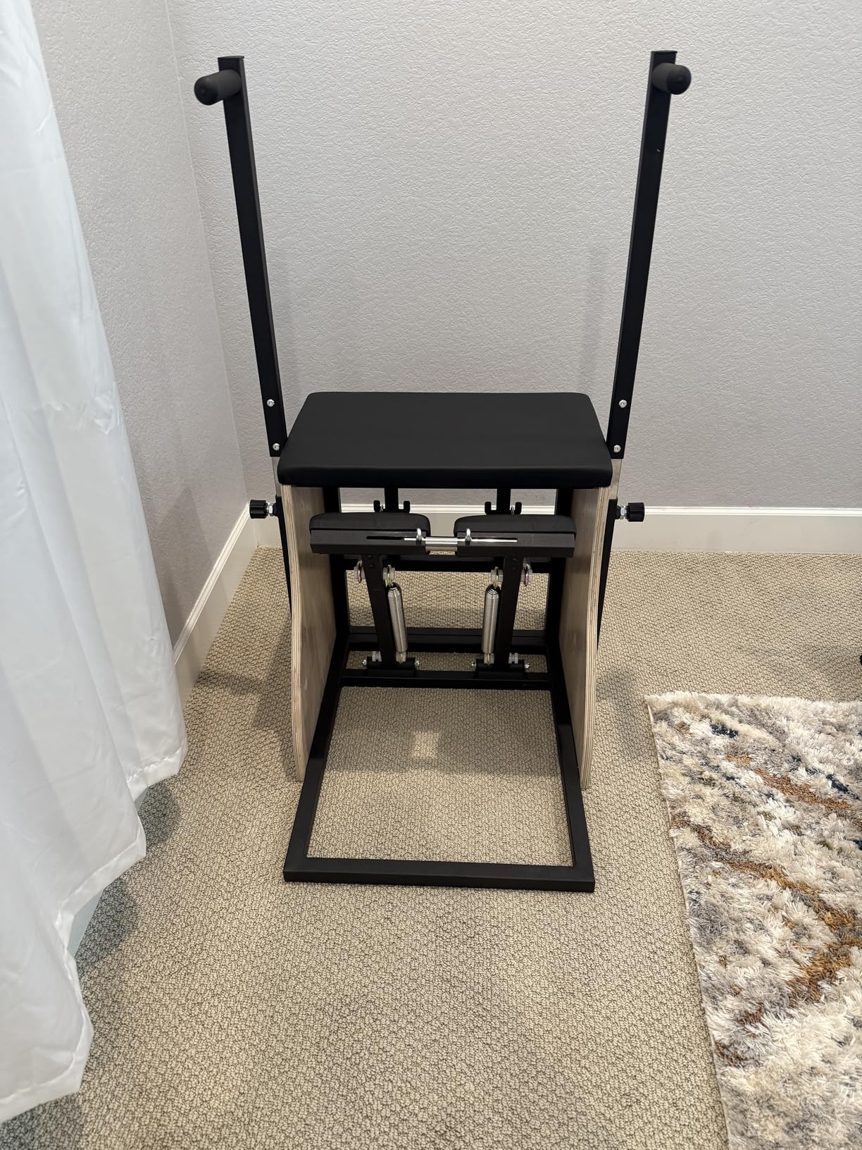 Pilates Chair for Yoga Fitness Pilates Reformer Machine with Split Pedal, Handles & Springs of Different Resistances Pilates Combo Equipment Non-Slip Socks for Home Use Gym Workout & Rehabilitation customer photo 1