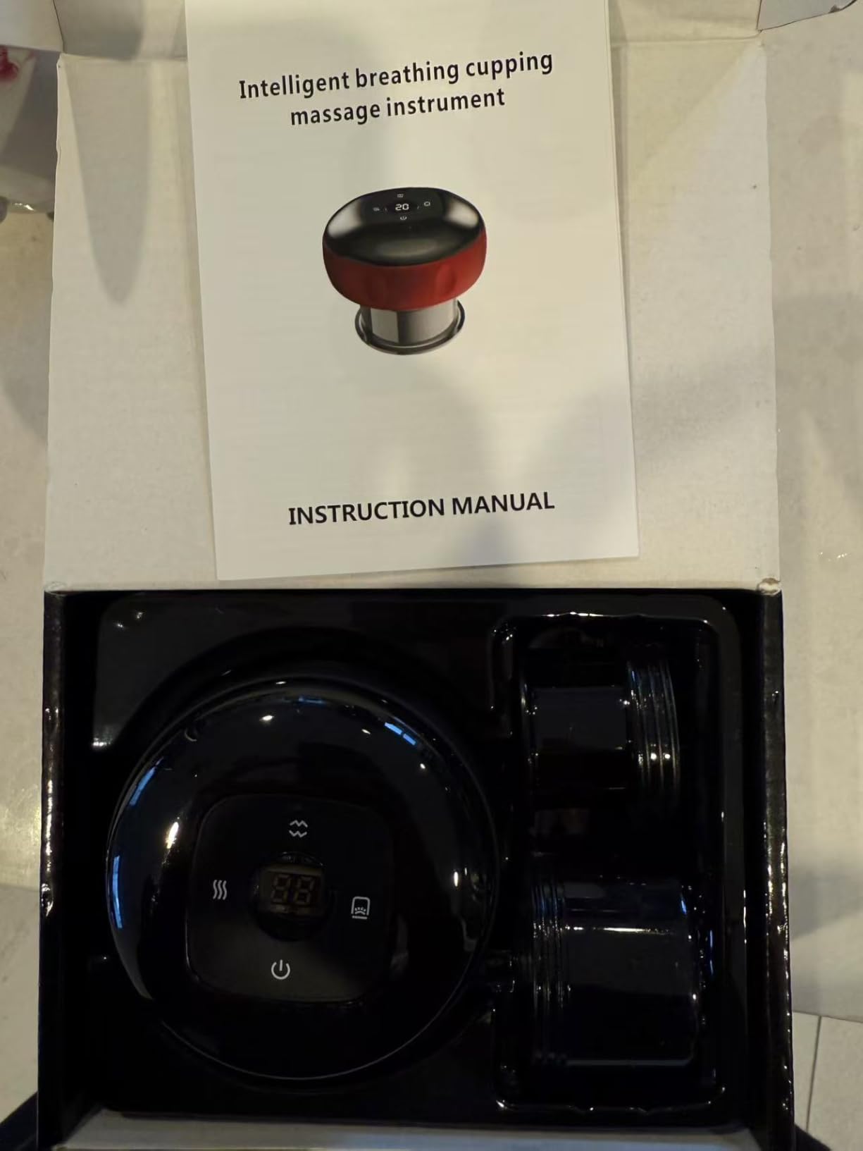 5-in-1 Smart Dynamic Cupping Therapy Massager Set, 12 Levels Heat & Suction Cupping Kit for Massage Therapy, Electric Cupping Device with Red Light Therapy for Back Pain, Knots, Muscle Soreness (Red) customer photo 2