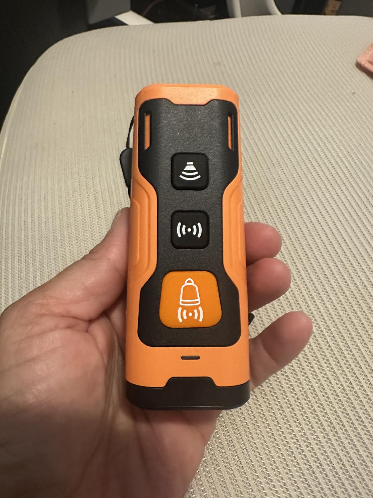 Dog Bark Deterrent Devices, Ultrasonic Anti Barking Device for Dogs, Stopping Own or Neighbor's Dog Barking,Portable Dog Training Device, Safe & Effective for Indoor & Outdoor Use, Orange customer photo 2