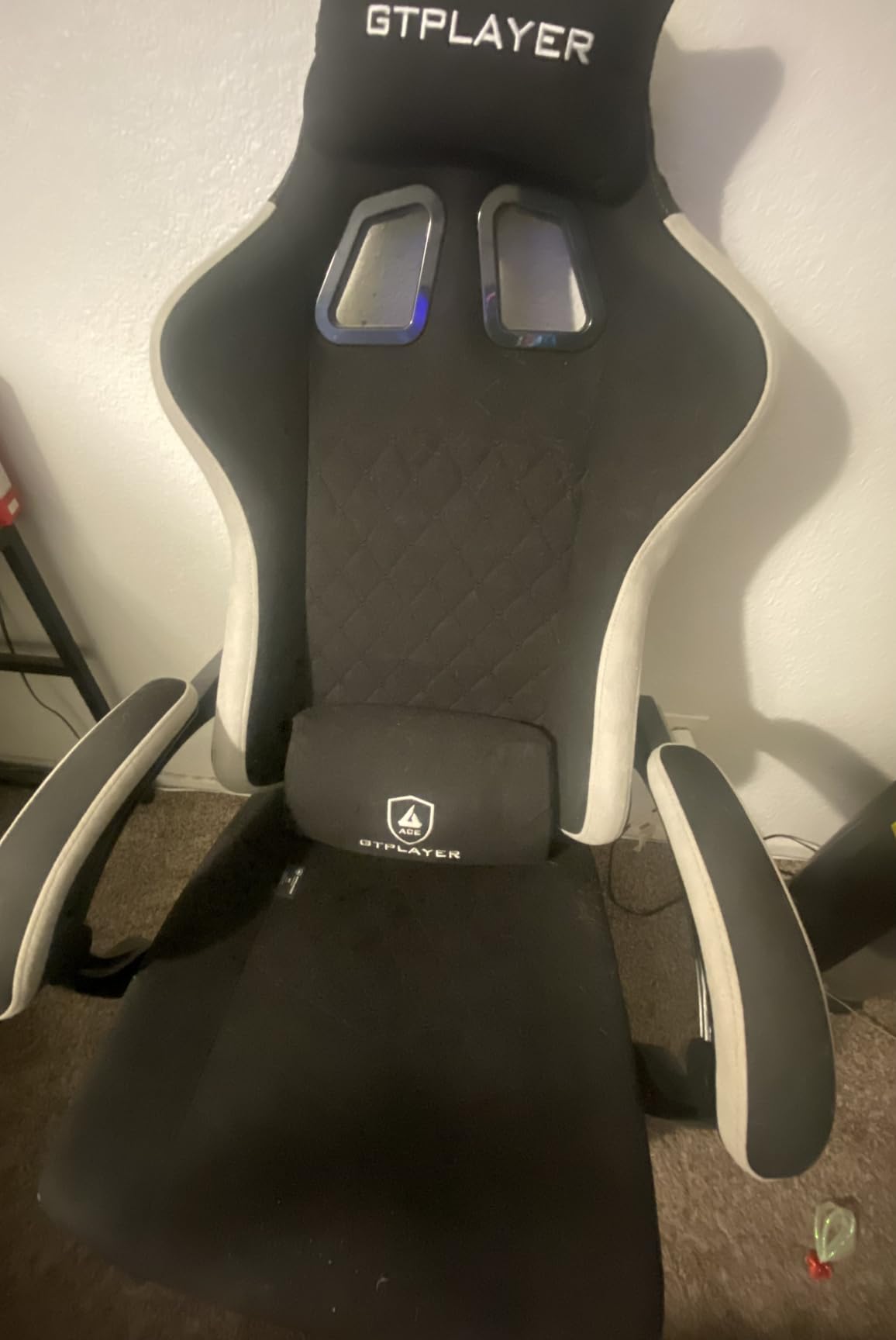 GTPLAYER Gaming Chair, Computer Office Chair with Pocket Spring Cushion, Linkage Armrests and Footrest, High Back Ergonomic Computer Chair with Lumbar Support Task Chair with Footrest(Black) customer photo 1