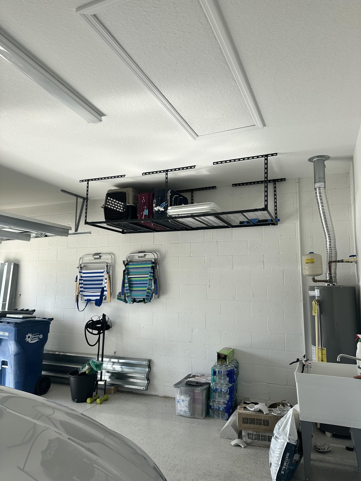 3X8FT Overhead Garage Storage Rack, 26