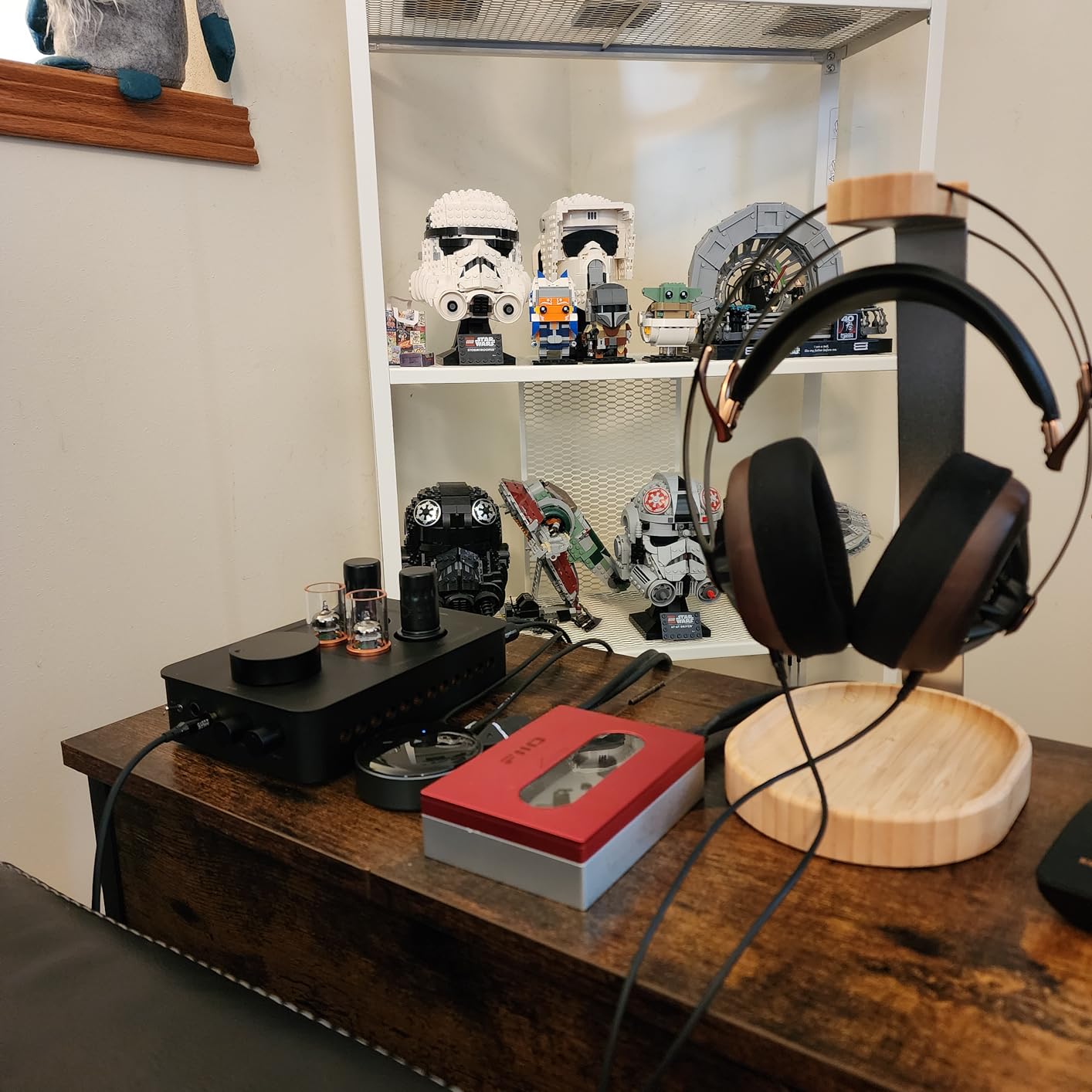 Fosi Audio GR70 Tube Headphone Amp Preamp, Authentic Tube-Amplification with Vacuum 5654W*2 & 6AC7*2, Mini HiFi Preamplifier for Home Audio, 3.5mm & 6.35mm Jacks Supporting 16-300 ohms Impedance customer photo 1