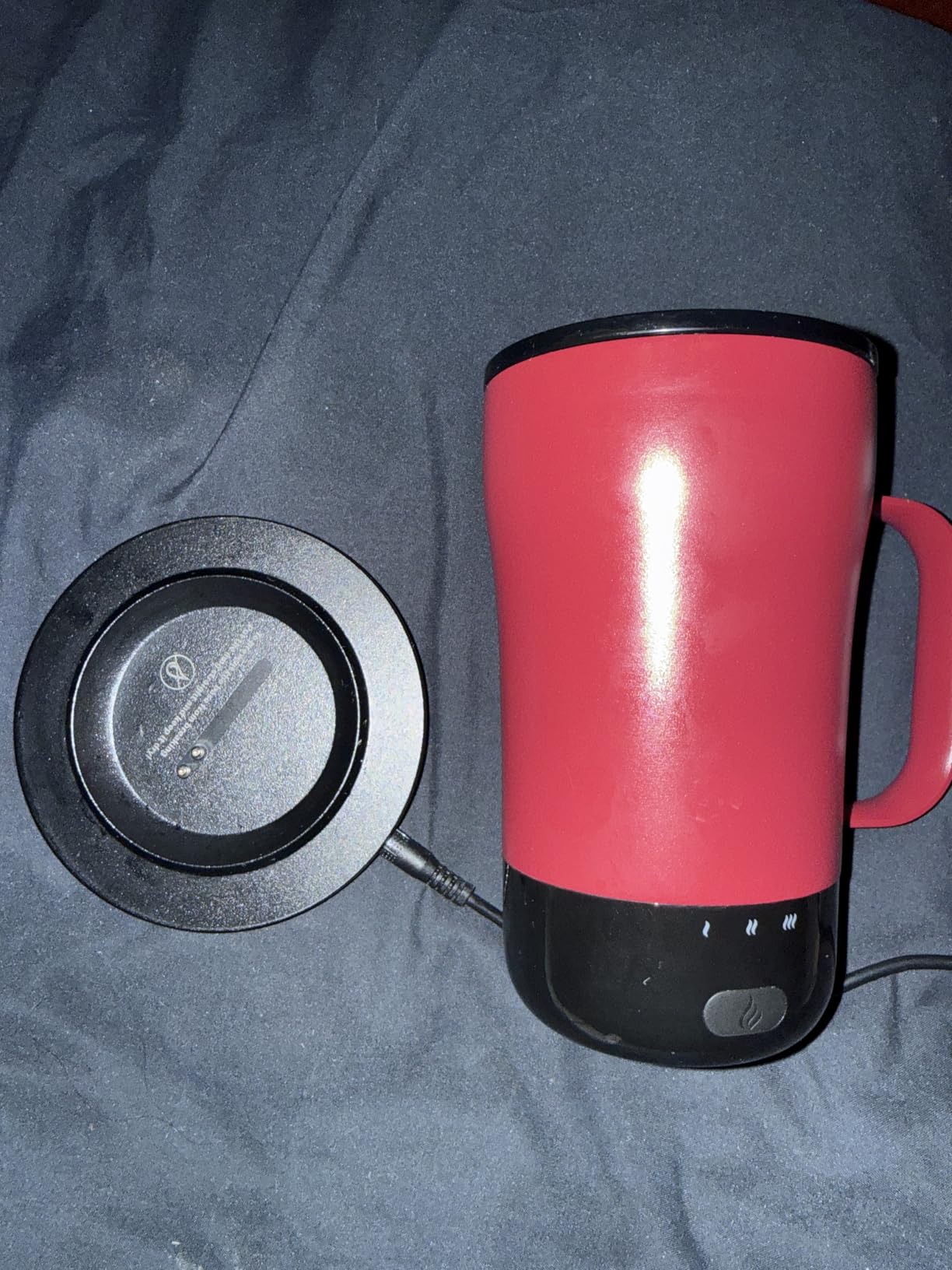 Self-Heating Coffee Mug, 14oz Heated Coffee Mug - Rechargeable Temperature Control Coffee Mug Keep Coffee Hot, Smart Mug Great Gift for Coffee Lovers & Slow Sippers customer photo 1