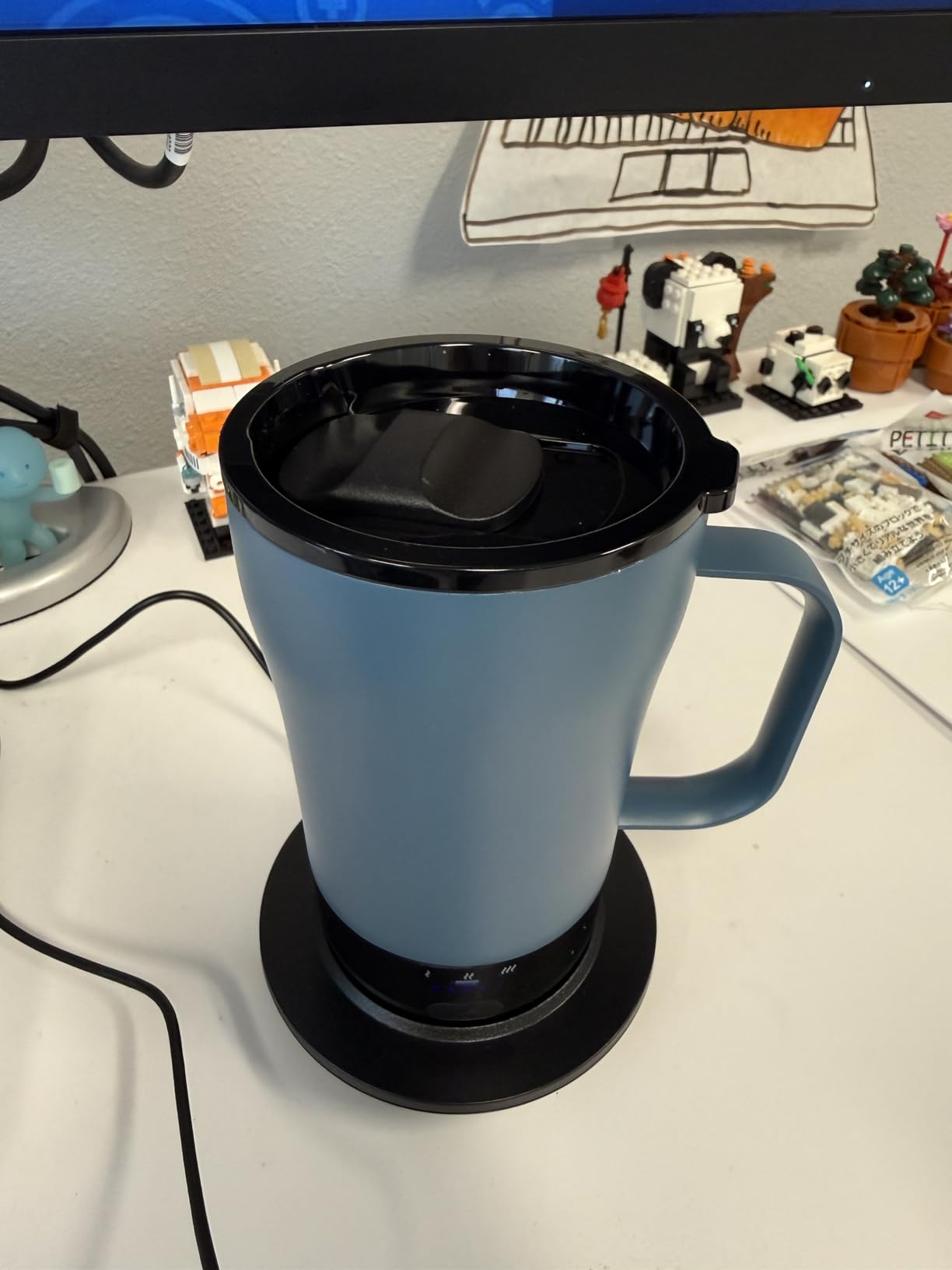 Self-Heating Coffee Mug, 14oz Heated Coffee Mug - Rechargeable Temperature Control Coffee Mug Keep Coffee Hot, Smart Mug Great Gift for Coffee Lovers & Slow Sippers customer photo 2